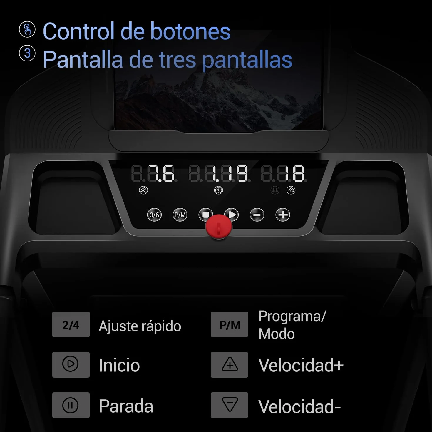 UMAY 15% Cinta de Correr Plegable con Inclinación 12KM/H, Cinta de Andar Plegable 3.0HP, Caminadora Electrica para Casa con LED Táctil, Sistema Amortiguador, Entrenamiento en Silencio, Soporte 136KG