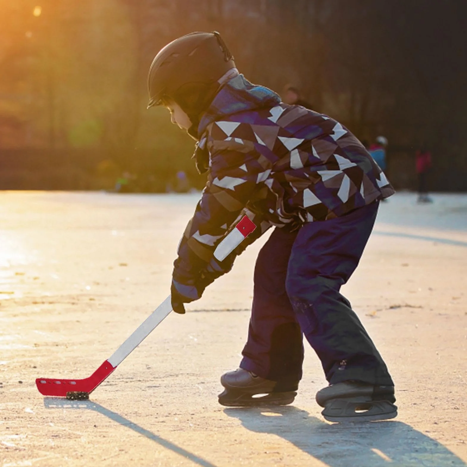 Juego de palos de hockey sobre hielo - Juego de palos y pelotas de hockey callejero para niños - Equipo de entrenamiento de hockey juvenil, juego de iniciación de hockey perfecto, regalos de cumpleaño