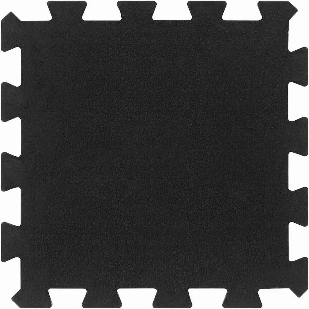 Azulejos de suelo de goma 16 unids negro 16 mm 30x30 cm, alfombra de suelo antideslizante para gimnasio, garaje, contra arañazos y golpes, fácil