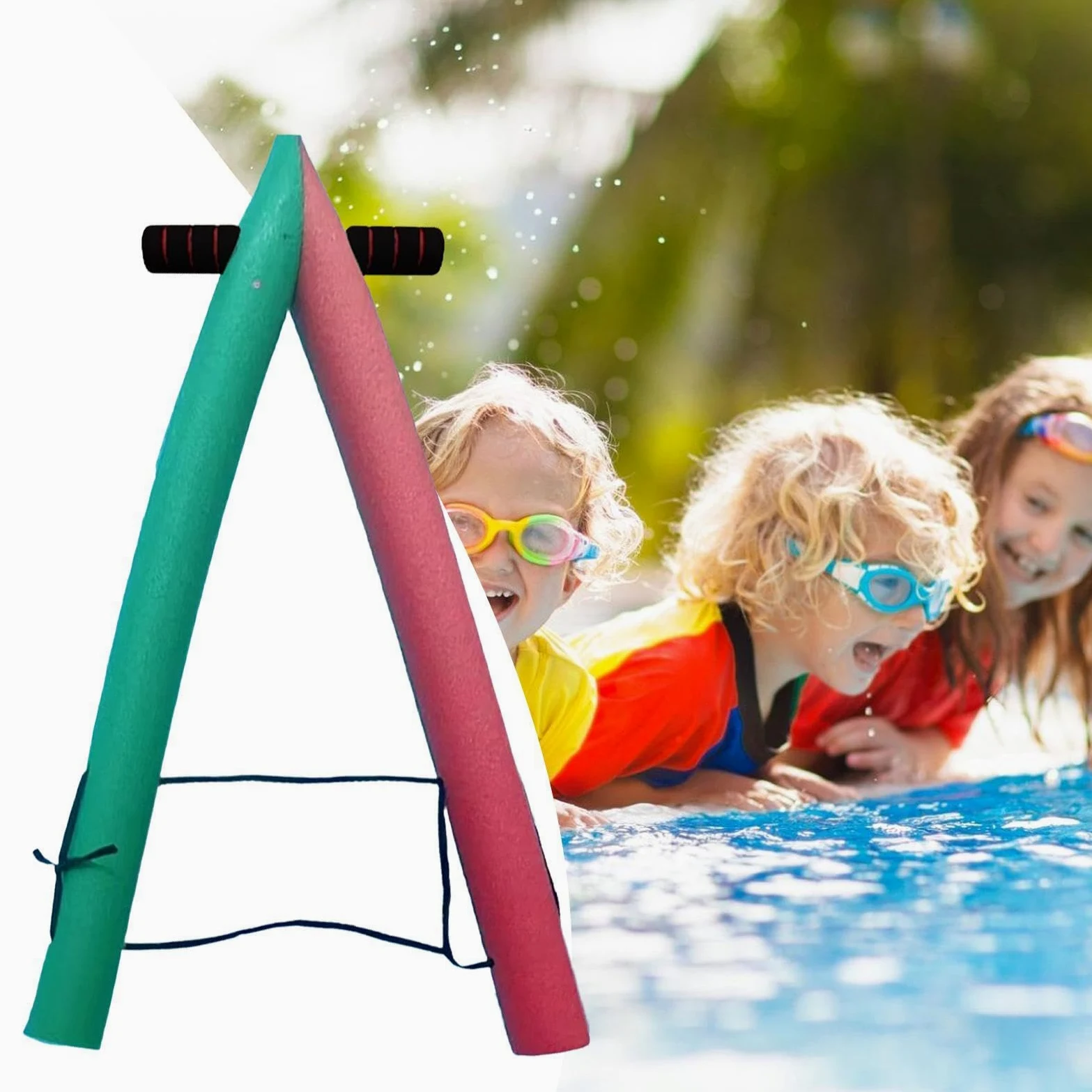 Pool Noodles para Adultos Flotación portátil de alta visibilidad | Raft de Piscina y Noodles de Agua para Viajes Verano Vacaciones Playa Lago Río en el Patio Trasero al Aire Libre