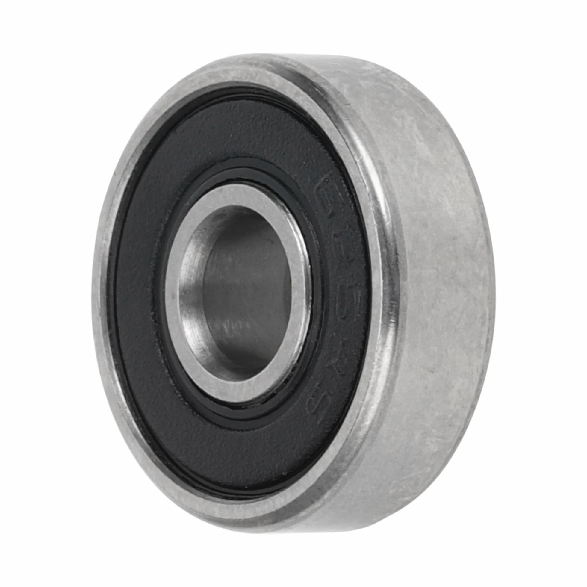 A ABSOPRO Rodamientos de bolas de ranura profunda P5, rodamientos lubricados, sello de goma, color negro y plateado, para patinete y monopatín. 5x16x5mm 625-rs