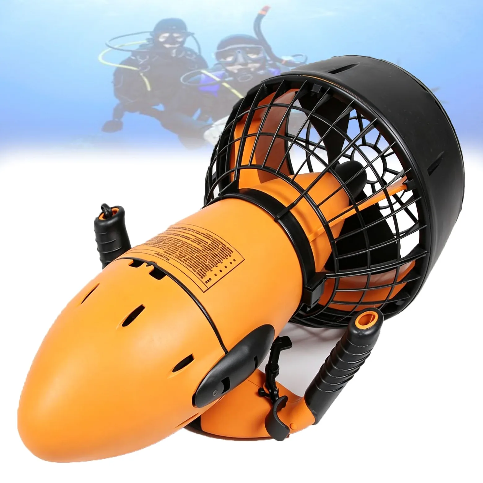 Scooter Submarino con Motor Sin Escobillas De 500 W, Velocidad Máxima De 3,7 mph, Autonomía De 60 Minutos, Hélice Ligera para Buceo, Snorkel Y Aventuras En La Playa