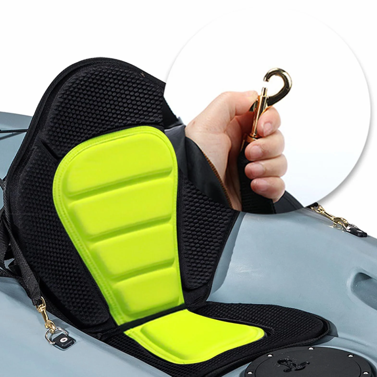 Asiento De Kayak, Asiento Kayak para Tabla Stand Up Paddle Surf, Asientos Cómodo con Correas Ajustables para Canoa, Barco De Pesca, Tabla De Remo, Kayaks Sentados En La Parte