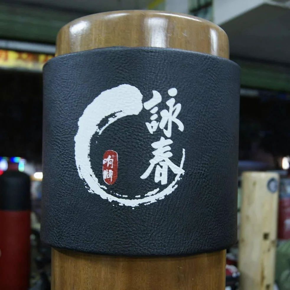 N / C Nuevo Equipo De Entrenamiento, Wing Chun Wooden Dummy Jacket Head Pads 2pcs / Lot Artes marciais Wing Chun Kung fu Wooden Dummy Head Protect-Negro