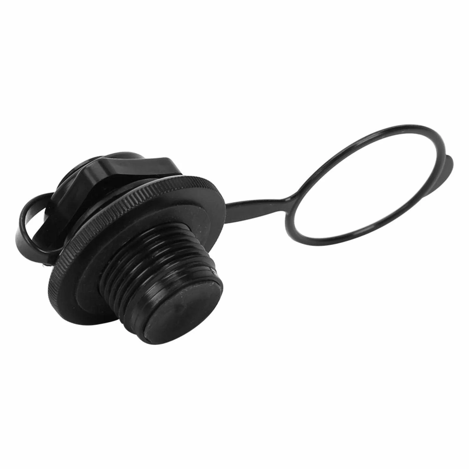 Vbest Life 23.9mm Inflable Barco de Pesca de la válvula de Aire, de plástico Negro Inflable Barco de Pesca de la válvula de Aire, Piezas de Repuesto para los Accesorios del Barco de Pesca