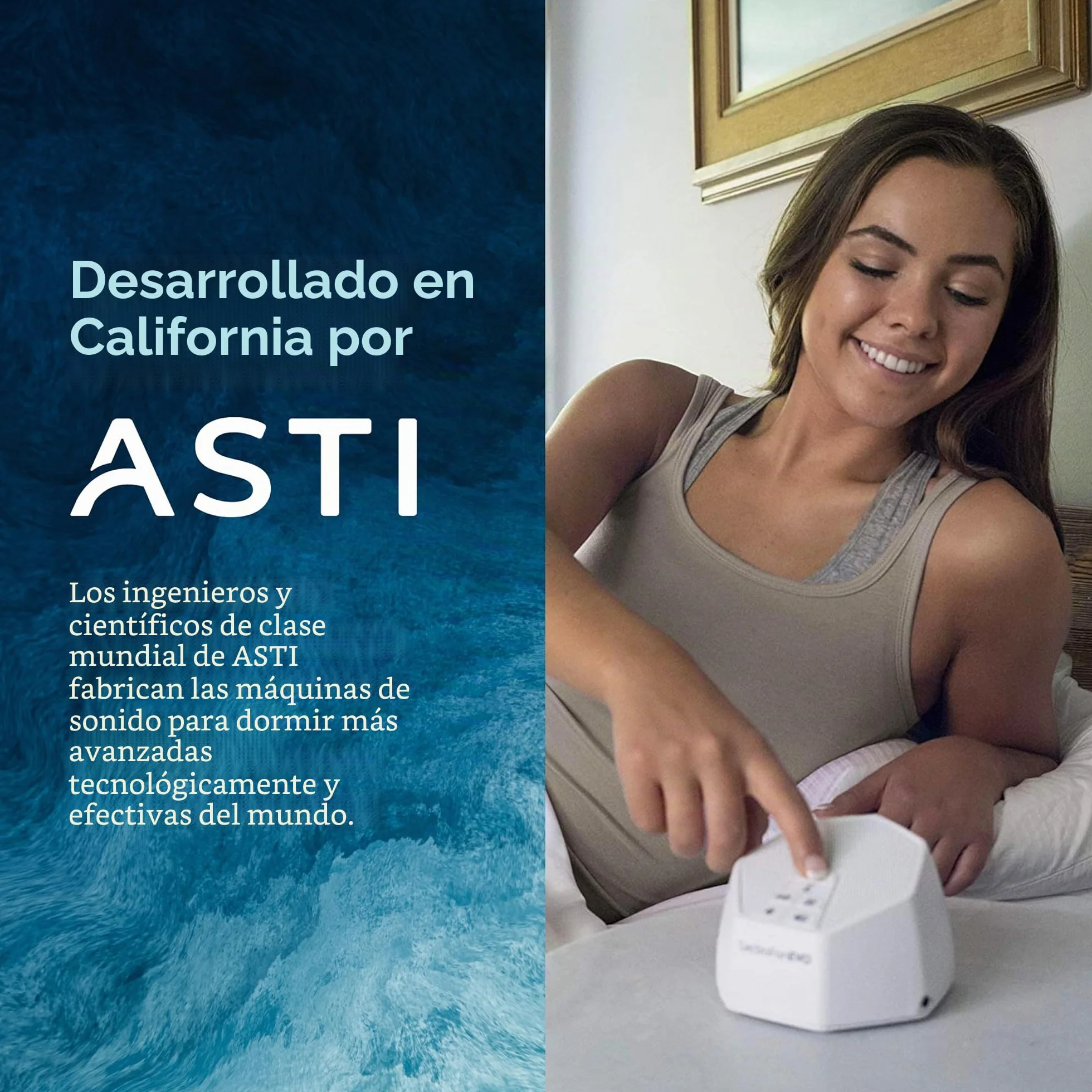 LectroFan Evo Máquina de ruido blanco ventilador sin bucle temporizador apagado blanco