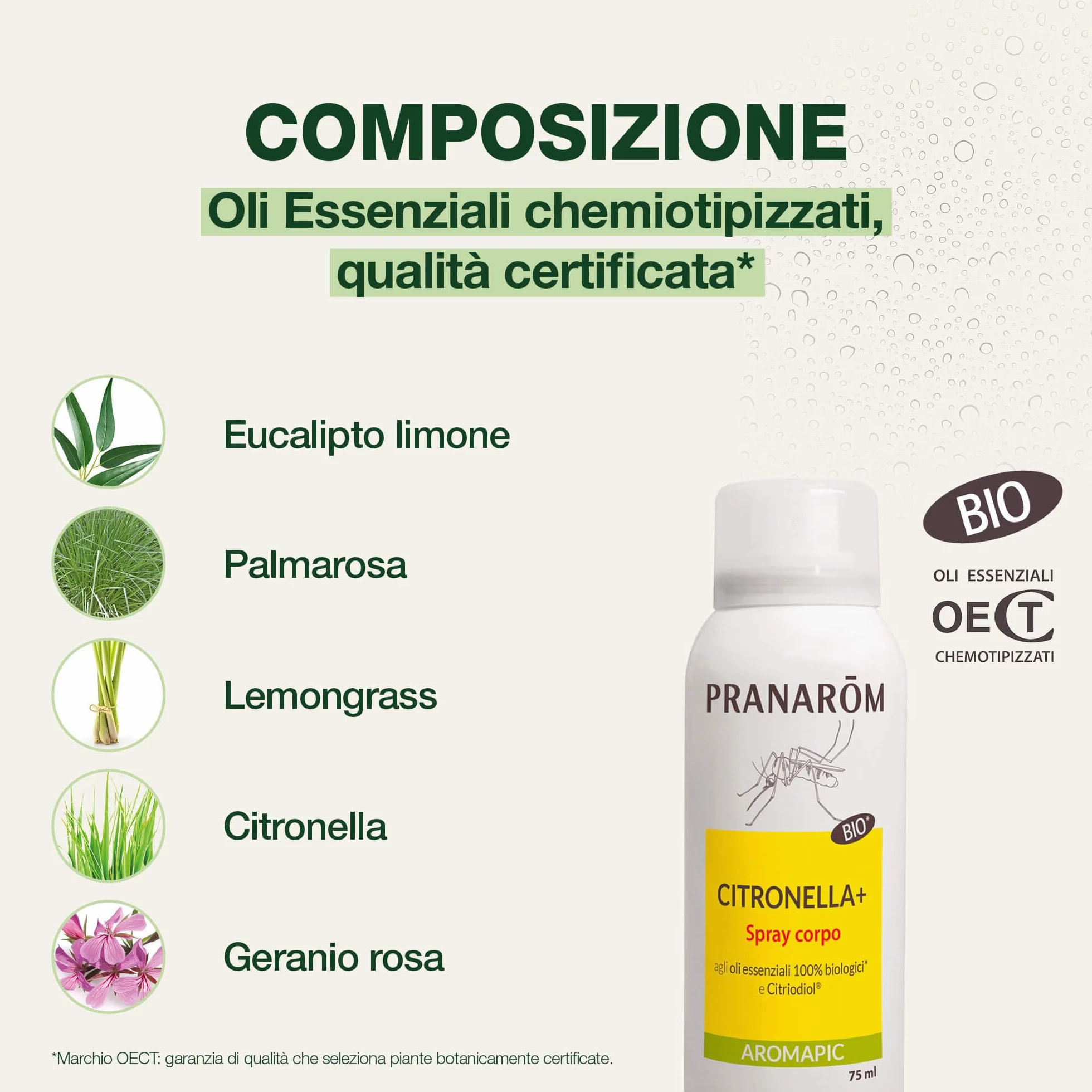 PRANAROM Aromapic Spray Corporal Antimosquitos Bio 75 ml
