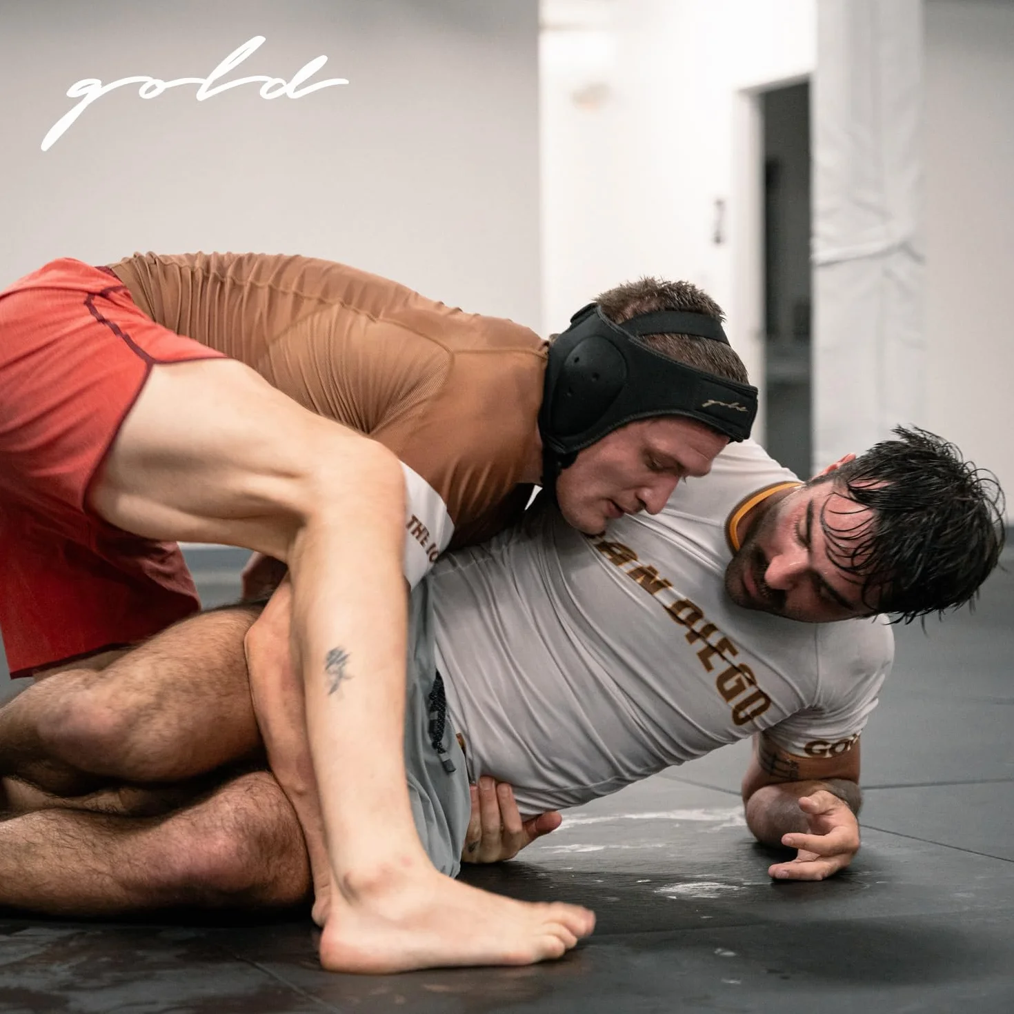 Gold BJJ Casco para Jiu Jitsu, lucha libre y MMA