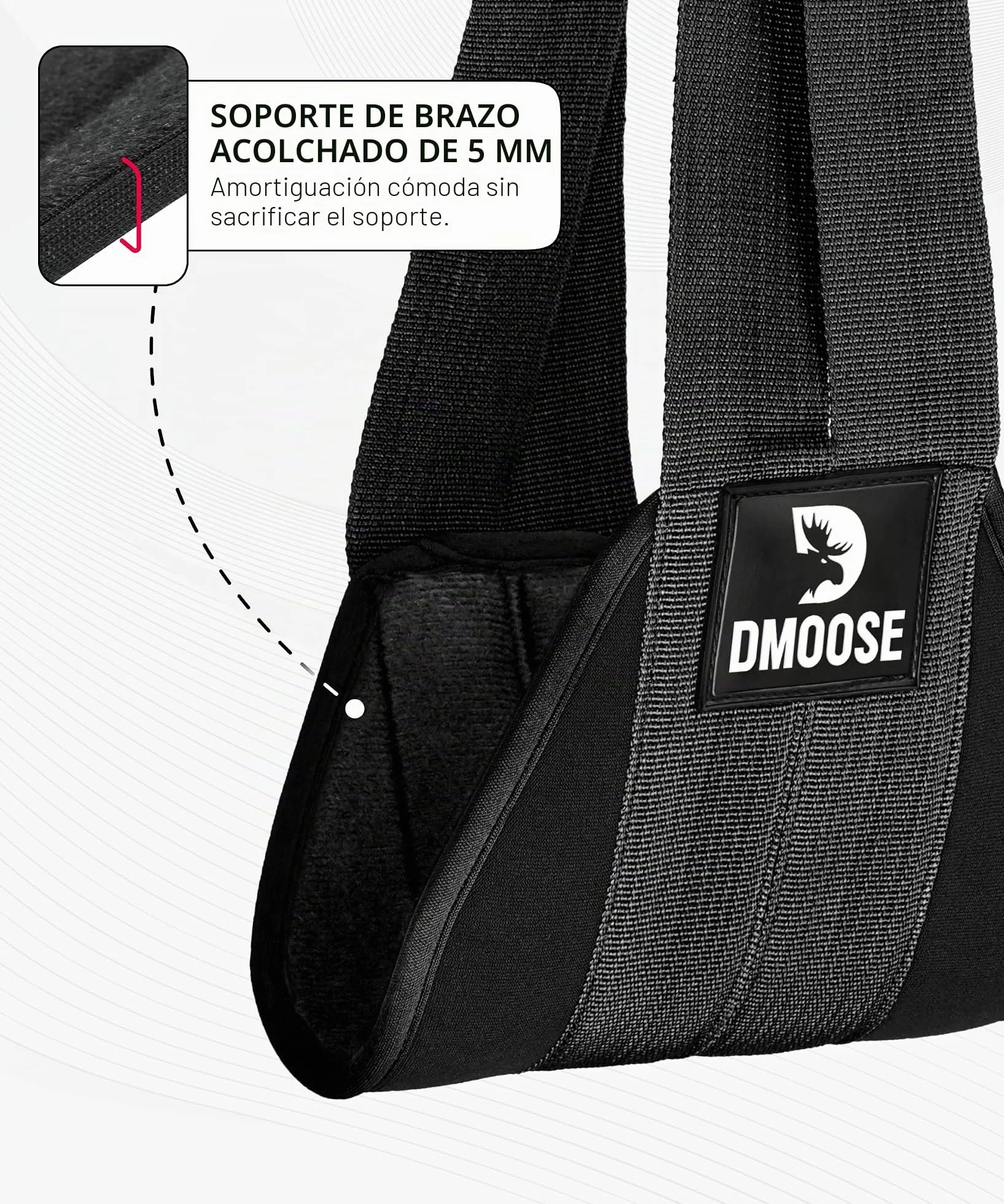 DMoose Fitness Ab Correas - Ejercitador de gimnasia para el hogar Six Pack - Soporte y costuras de doble correa, tejido antidesgarro, relleno de brazo más largo y grueso - Equipo de entrenamiento de Grado superior para hombres y mujeres