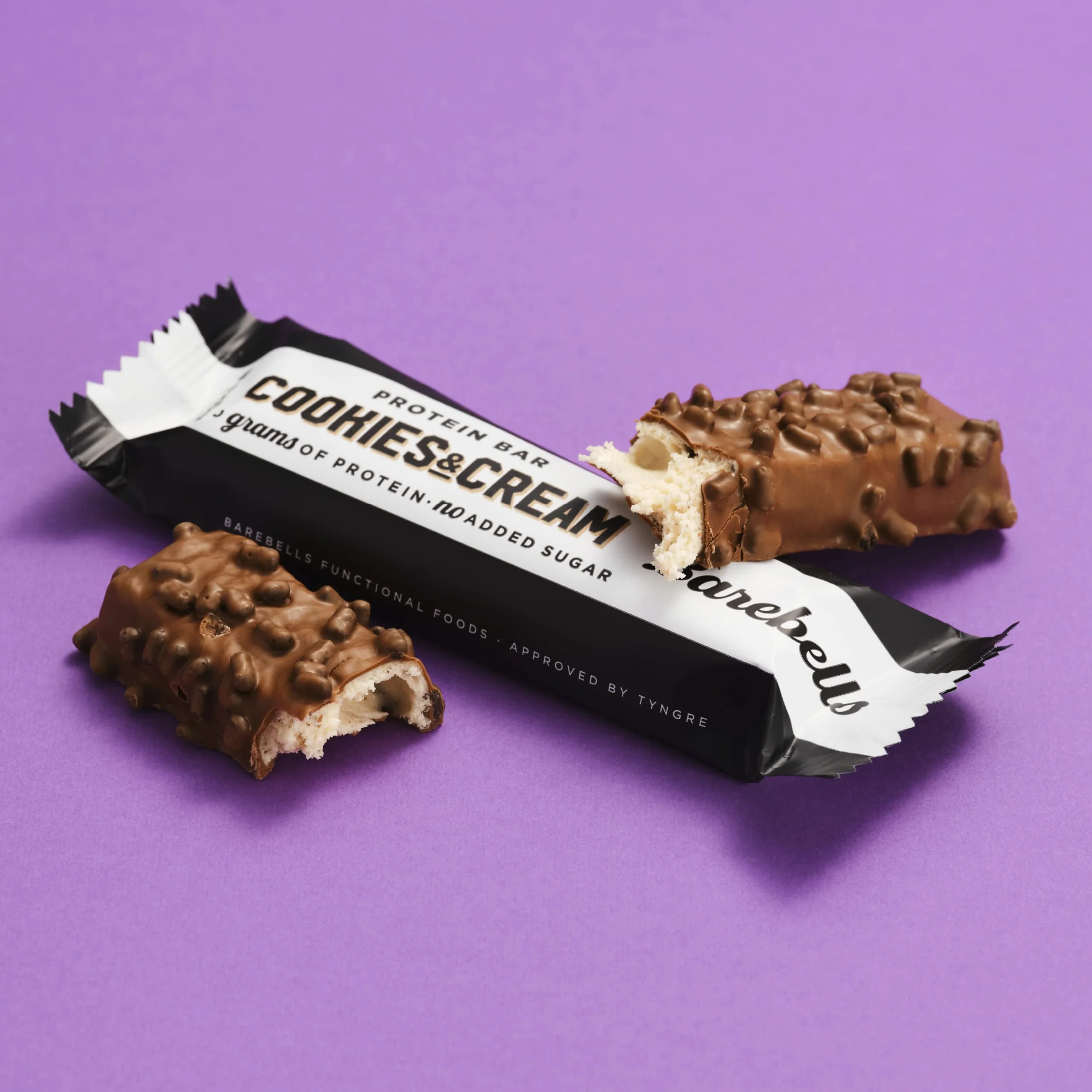 Barebells Cookies and Cream Protein Bars 20g Protein 12x55g Low Sugar