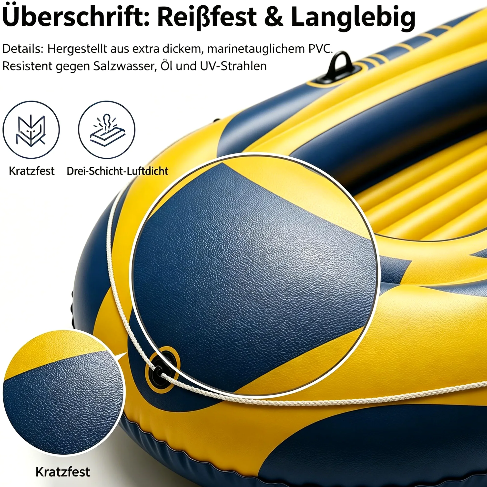 Kayak inflable de 234 cm para adultos – Estable, compacto y ligero, ideal para actividades de ocio en el agua, mares o fluviales
