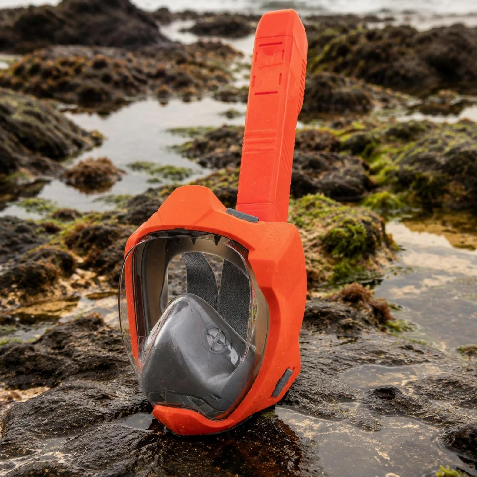 Visor de Snorkel de Cara Completa Máscara Buceo con Material y Silicona Alimentaria Adecuada para Adultos en Turismo de Playa Snorkel de Día Acuático
