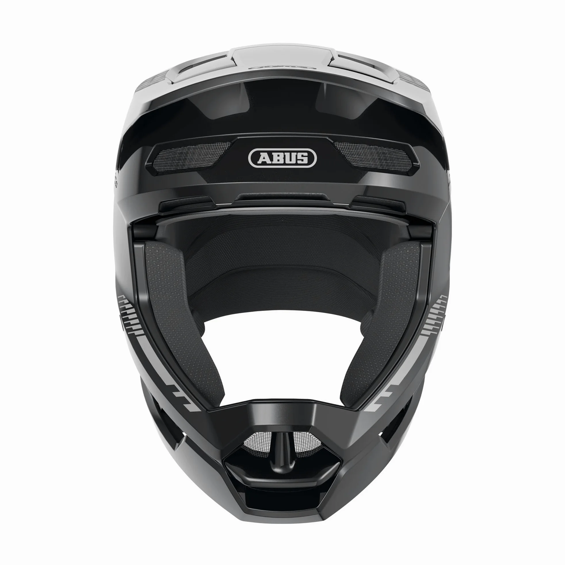ABUS Casco Downhill HiDrop, Fullface, Muted Black, Talla L | Casco de bicicleta certificado ASTM con carcasa ABS para MTB, Downhill, Enduro y Bikepark, adultos y jóvenes