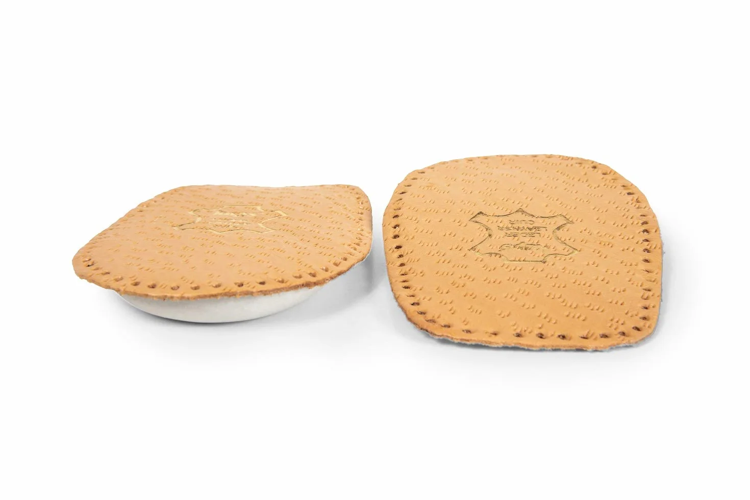 Kaps Elflex Plantillas Zapatos con Amortiguación en el Talón - Copas de Apoyo para el Talón - Piel Tinte Vegetal y Látex Suave - 1 Par (Mujeres/EUR 38-40)