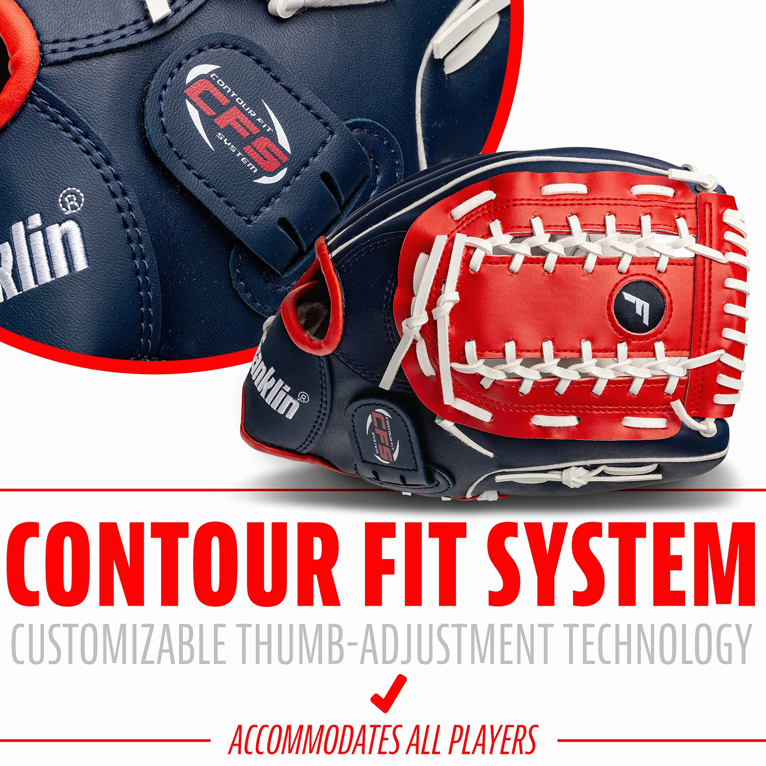 Franklin Sports Field Master USA Series - Guante de béisbol para diestros