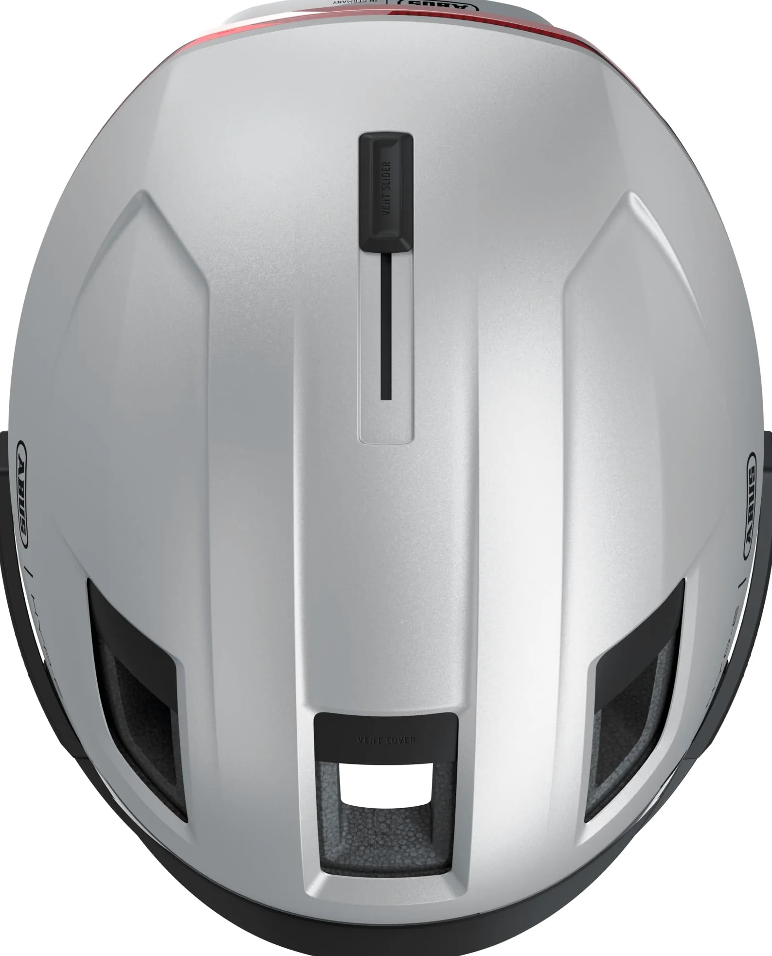 ABUS HYP-E B.Lace Bike Helmet - with Front, Rear and Indicator Light as Well as Wireless Brake Light Activation - with Visor and Earmuffs - for Bike, e-Bike and S-Pedelec - Size S, Grey