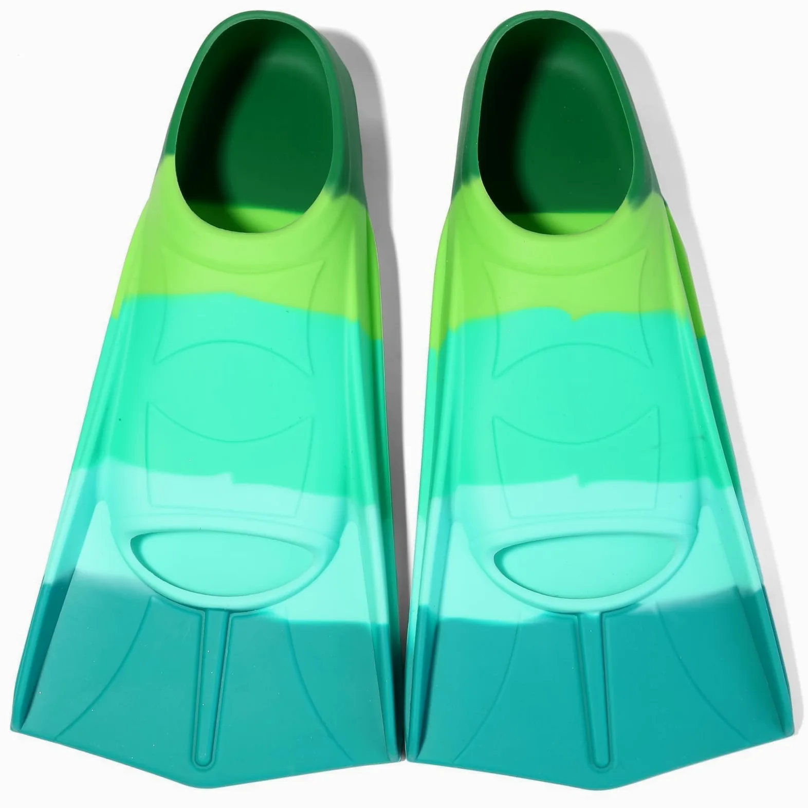 Aletas de natación para niños, aletas cortas de entrenamiento de natación para natación, esnórquel para niños, niñas, niños y adolescentes (D-S)