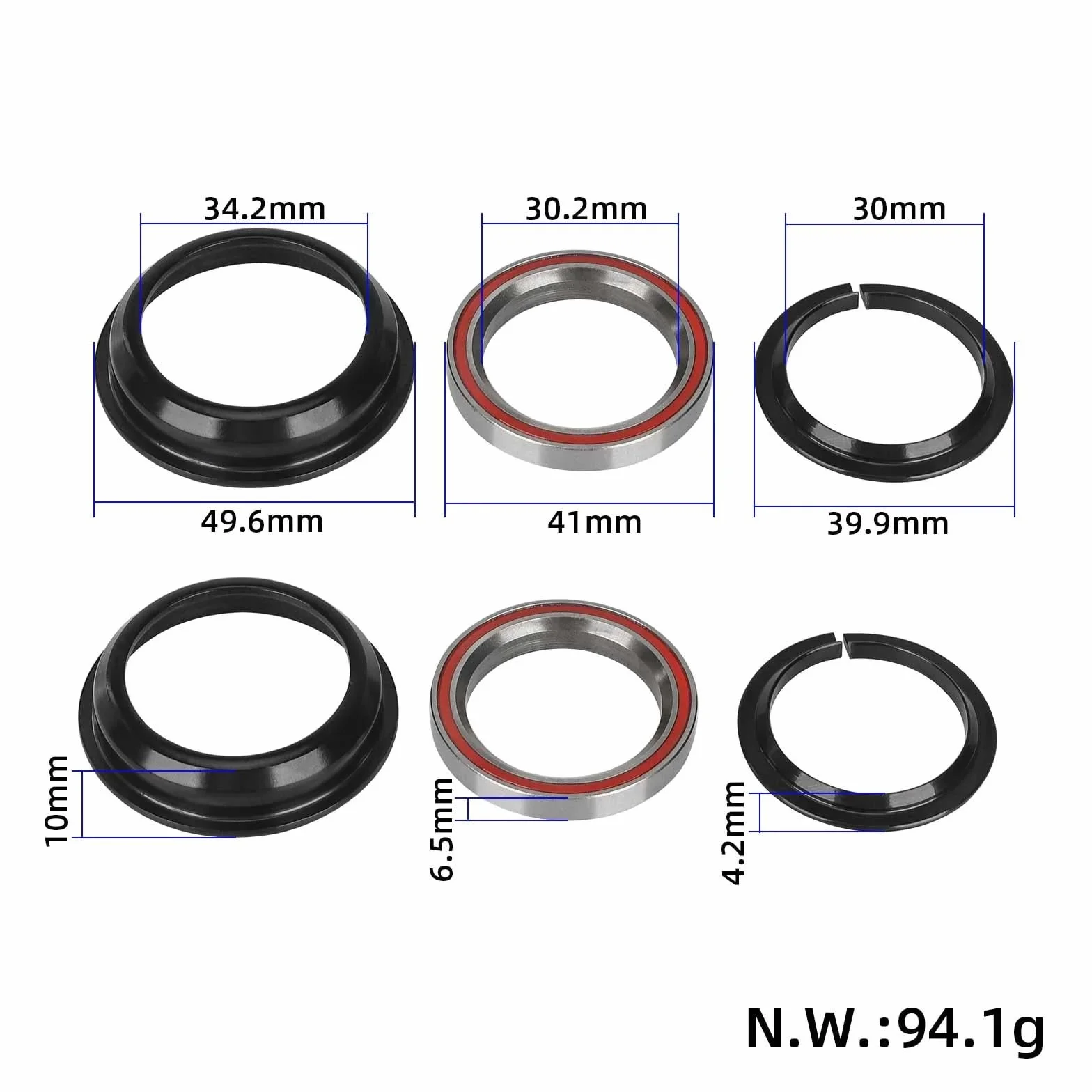 Ensamblaje de rodamientos de patinete para Kugoo Kukirin G2 Master Rodamiento de dirección de bolas Rodamiento de horquilla delantera Piezas de reparación para patinetes eléctricos