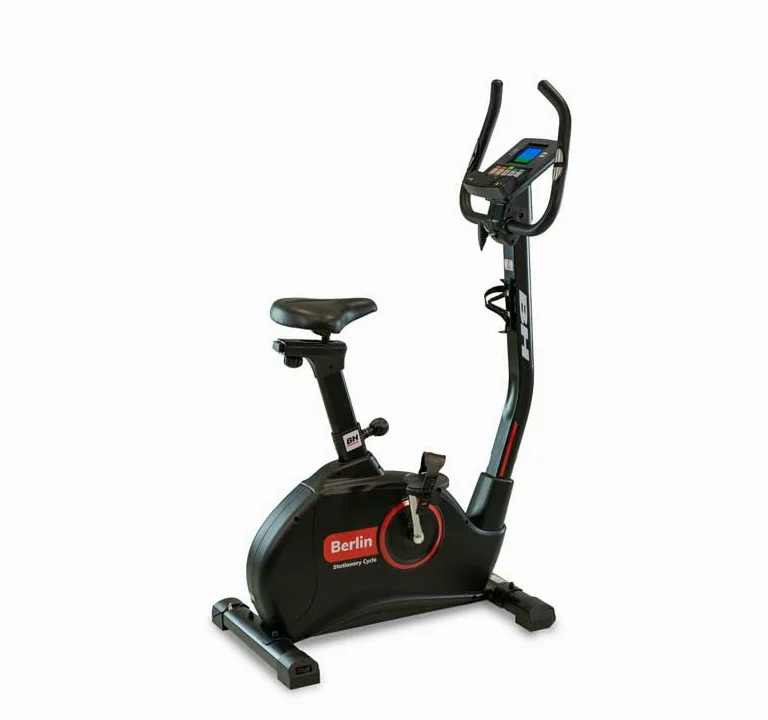 BH Bicicleta Estática Berlin Connect Zwift Kinomap Volante 9kg | Usuario Máximo 130 kg, Resistencia Magnética, 12 Programas, Sillín Regulable
