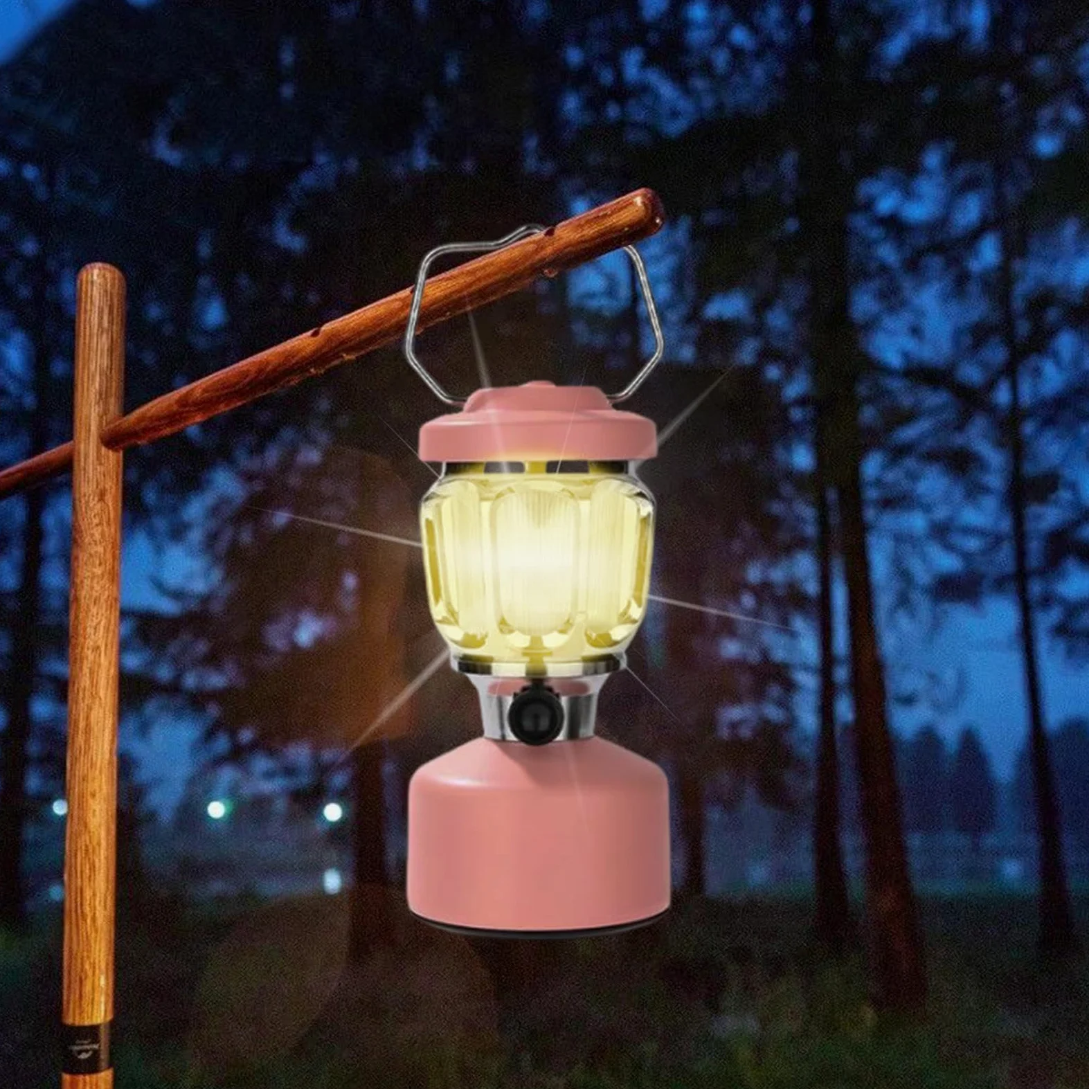 Linterna de camping recargable, resistente a la intemperie, linternas | eléctricas portátiles con batería de larga duración