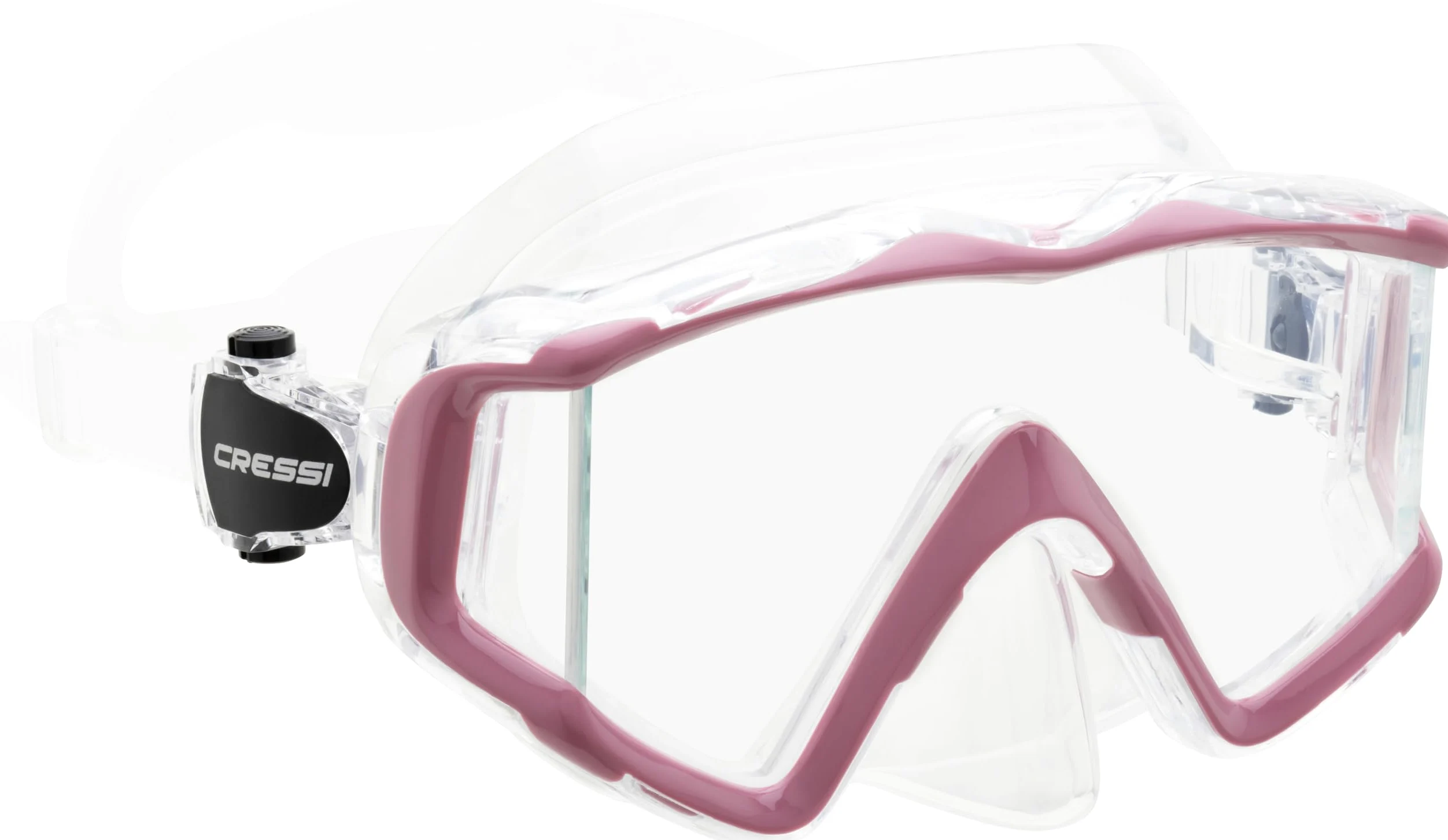 Cressi Máscara grande de visión amplia para buceo y esnórquel | Pano 3: diseñada en Italia