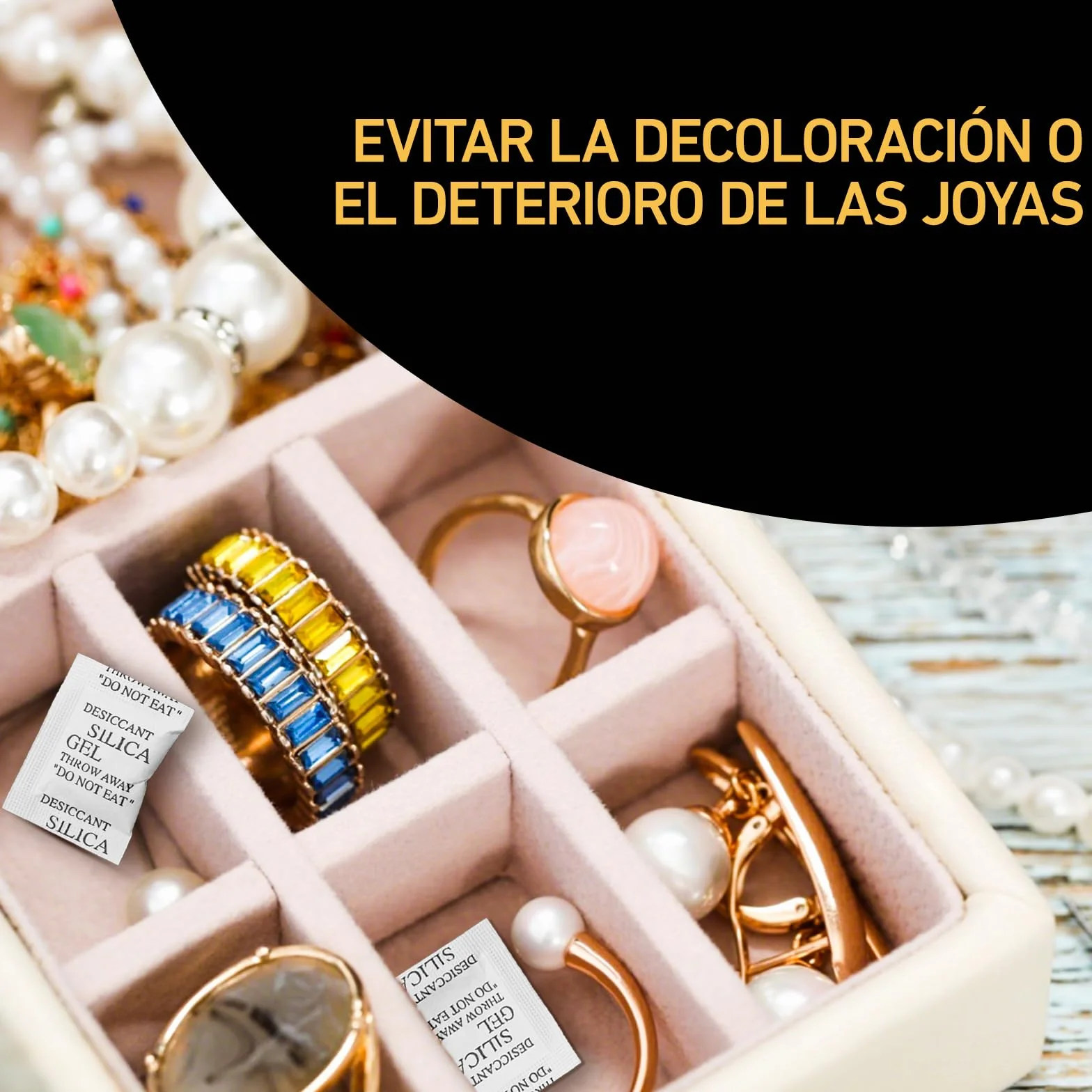 Bolsas de Gel de Silice XIANGLONGY 1g x 100 Pcs, Silica Gel Bolsitas para Cajones de Ropa y Zapateros