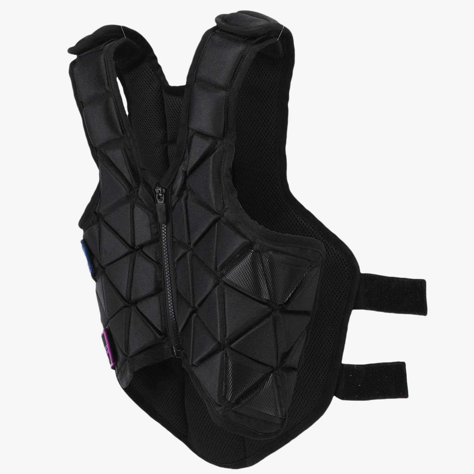 Zunate Chaleco de equitación unisex con cremallera, ajustable, para niños y niñas