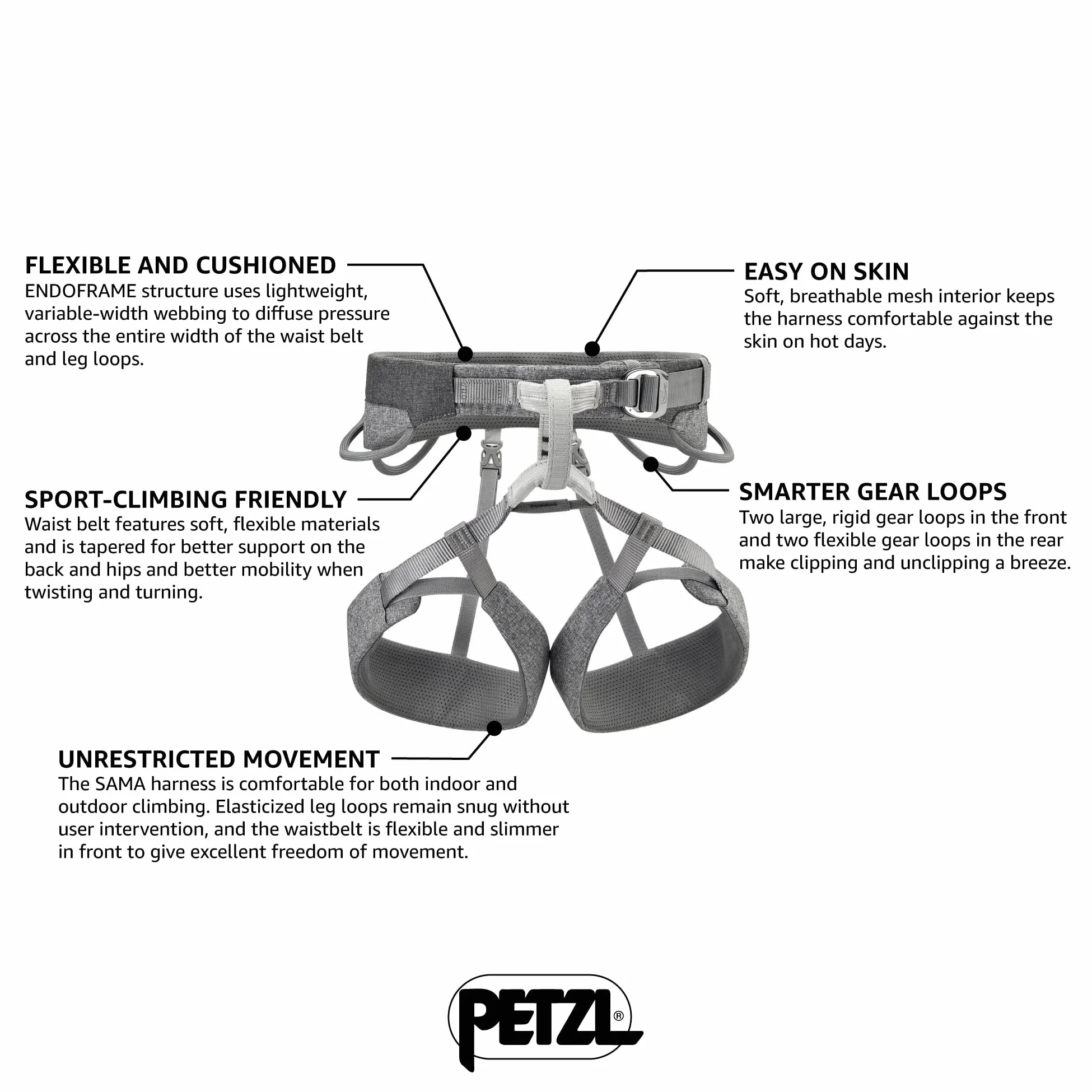 Petzl Sama Arnés Unisex adulto