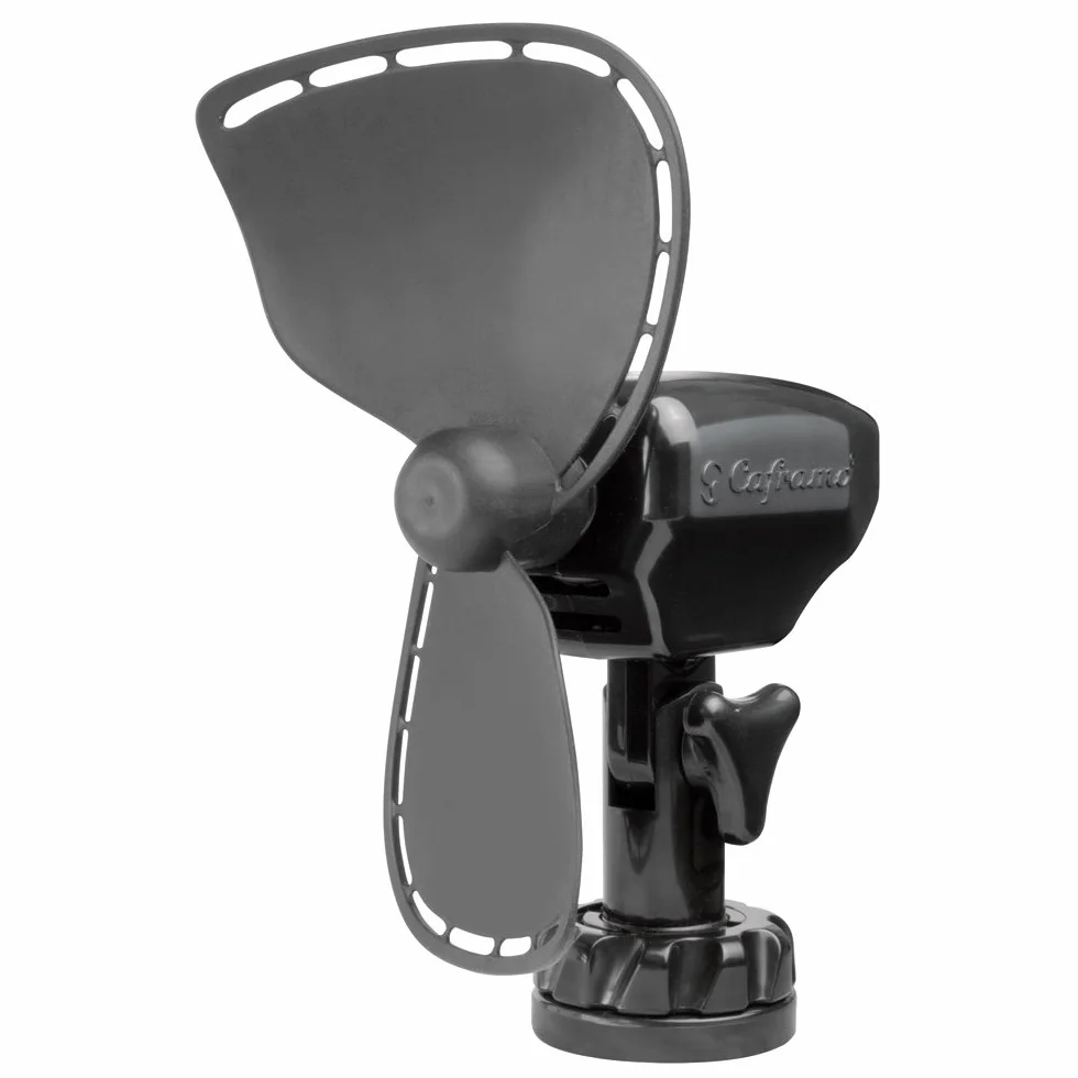 SEEKR Ultimate Fan Ventilador silencioso de 12 V sin Parrilla con aspas FingerSafe Que absorben los Golpes, 2 velocidades, conexión de Enchufe Auxiliar. Fabricado en Canadá, Unisex, Negro, S