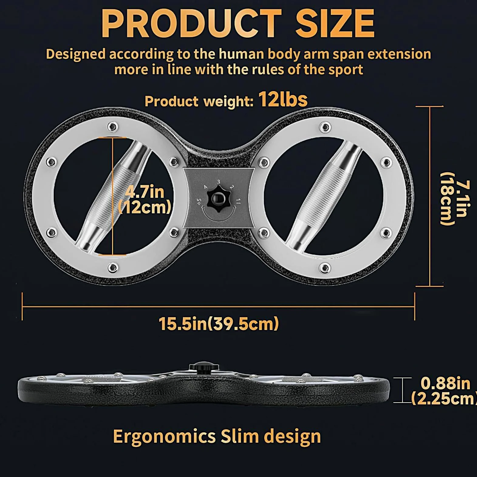 Arm Trainer For Men | 12 Lbs Arm Exercise Equipment Grip Trainer | Effective Strength Builder Adjustable Grip Strengthener, Hand Gripper Workout Equipment For Men Women Chest Strength Training