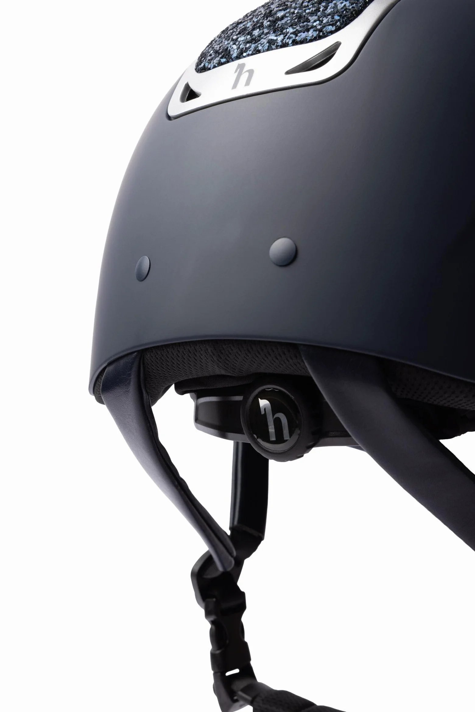 Horze Casco de equitación para mujer con adornos de cristal, CE EN 1384:2023, tamaño ajustable