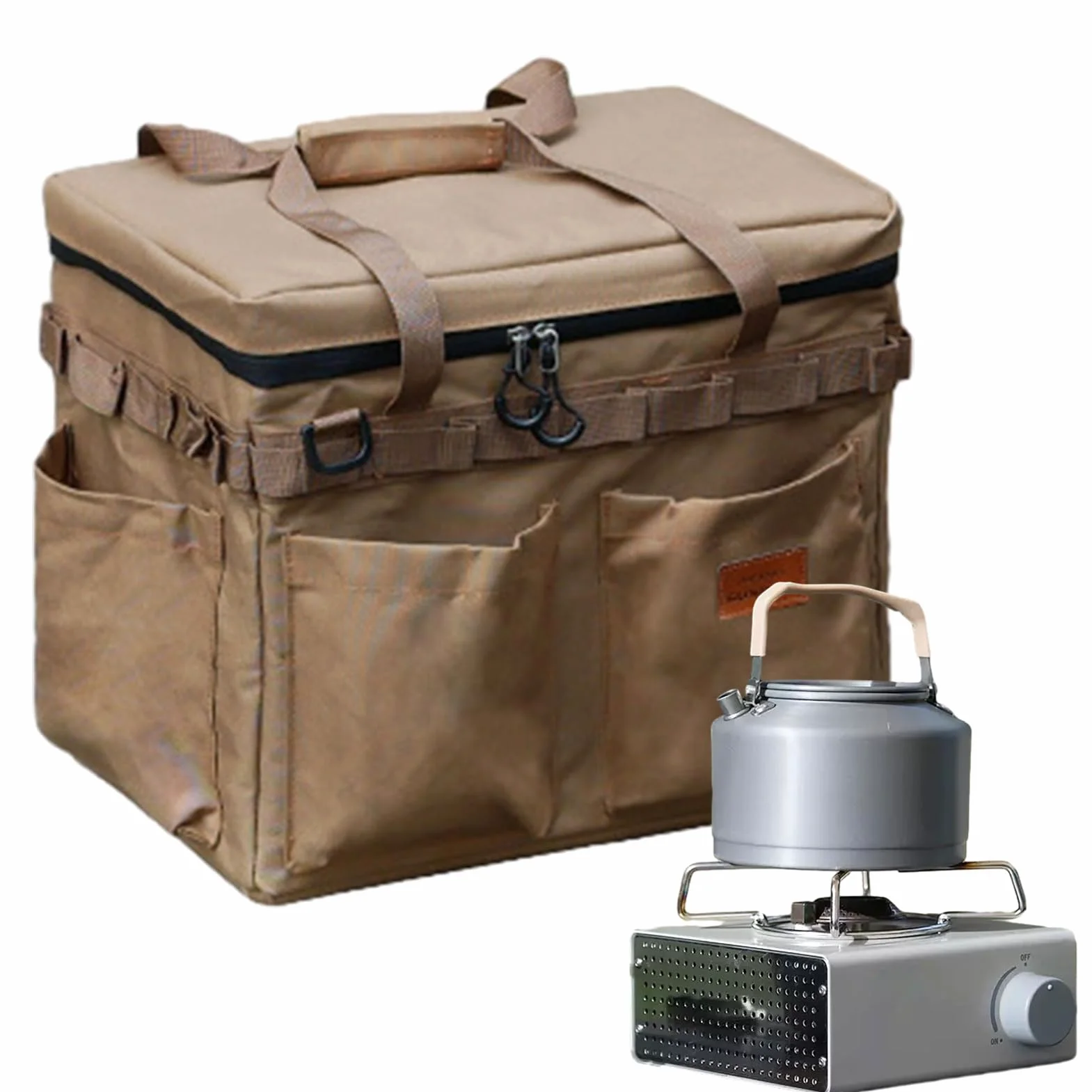 Bolsa De Camping Organizador Exterior Impermeable con Gran Capacidad | Bolsa De Mano Para El Camping Con Almacenamiento De Herramientas Para Senderismo Mochilero Pesca Viaje Herramientas Y Equipo