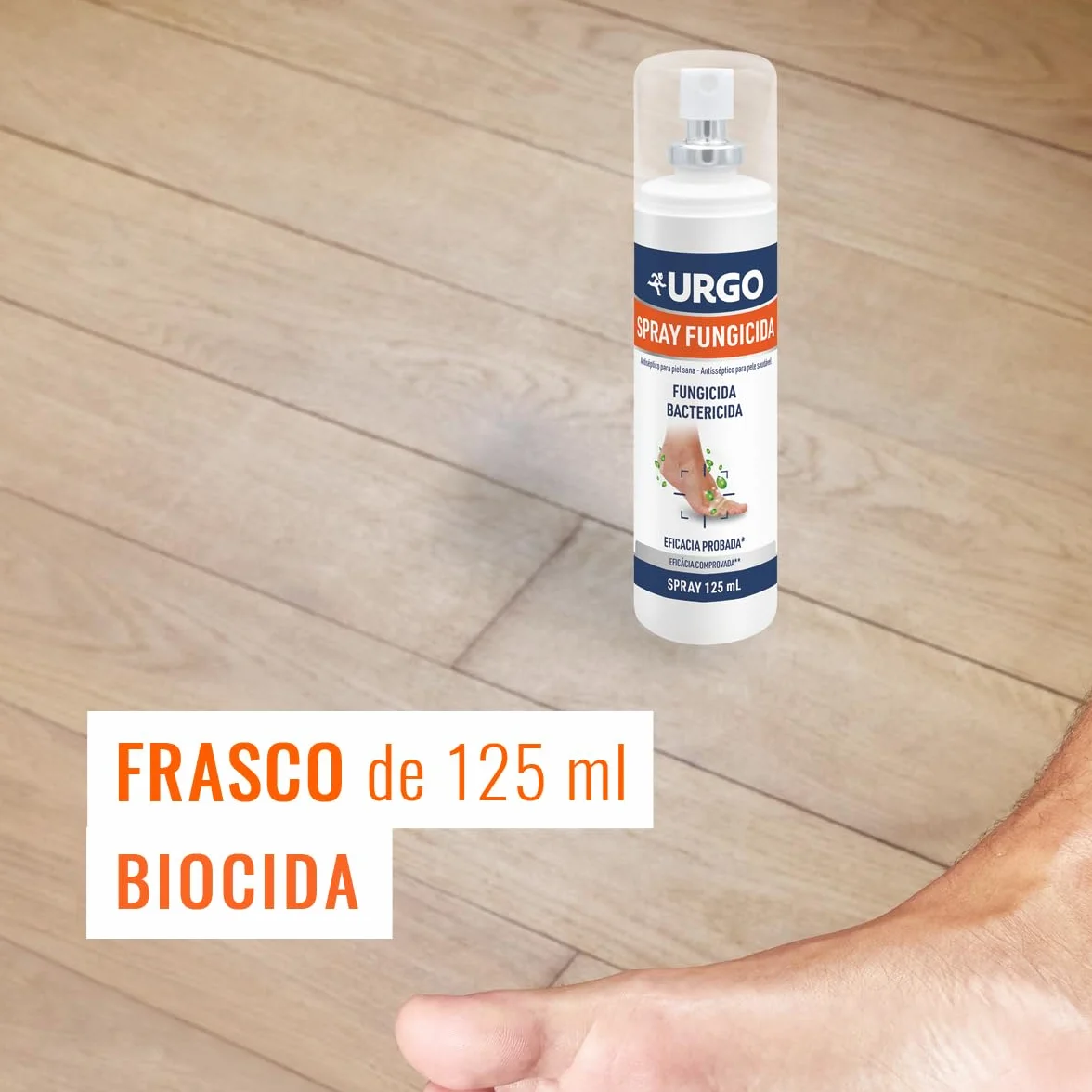 Urgo Spray fungicida antiséptico 125 ml Elimina hongos bacterias mal olor
