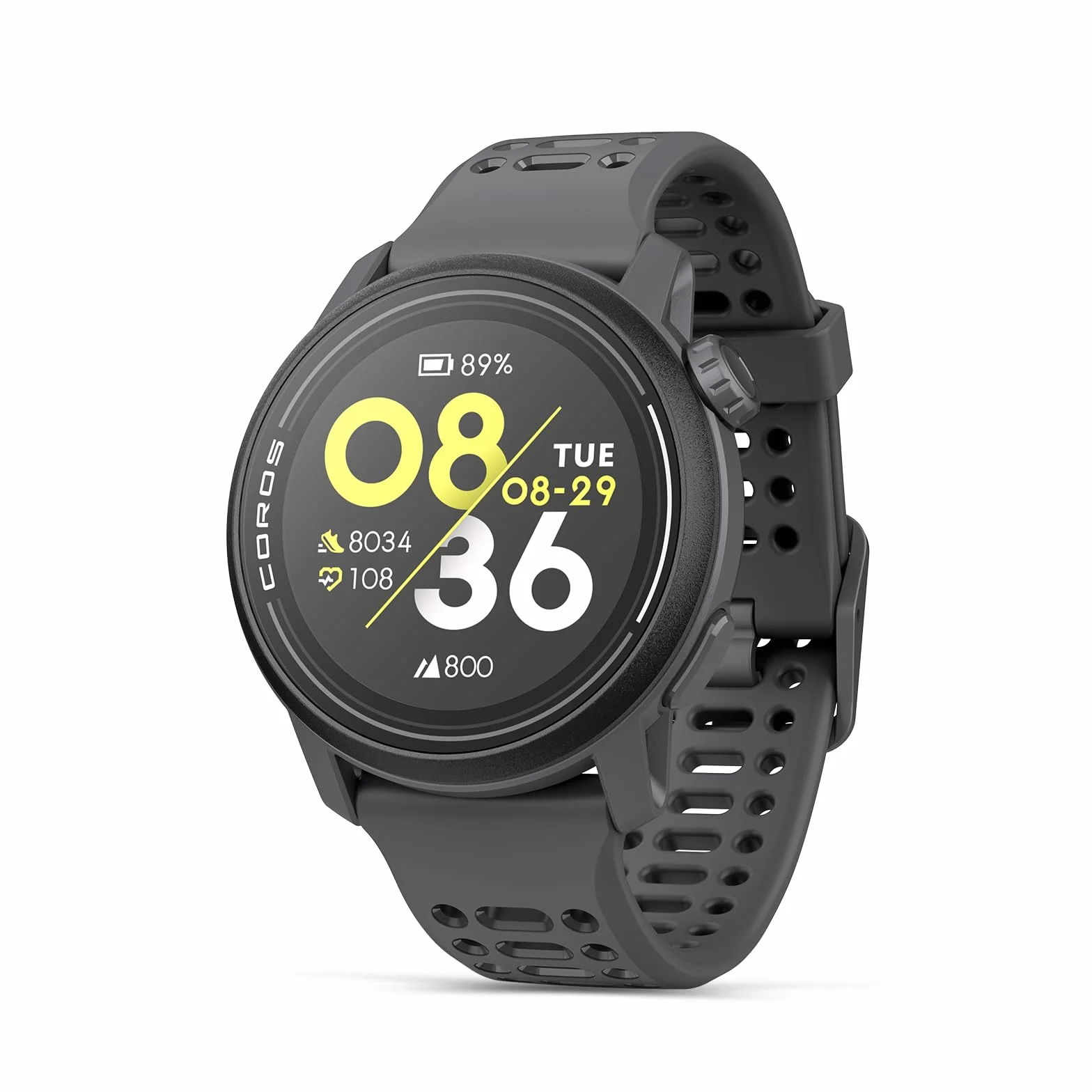 COROS Pace 3 Reloj Deportivo GPS, Ligero Reloj Running, Batería de 17 días, GPS de Doble frecuencia, Frecuencia Cardíaca, Navegación, Seguimiento del sueño, Correr, Bicicleta y Esquí (Silicona Negro)