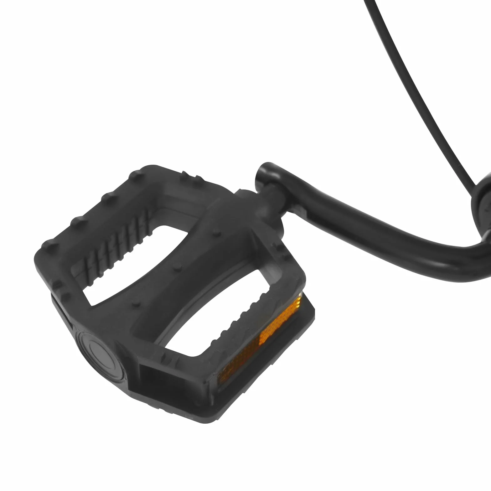 Bicicleta infantil 14 pulgadas ruedas estabilizadoras guardabarros asiento ajustable 43-49 cm amarillo negro