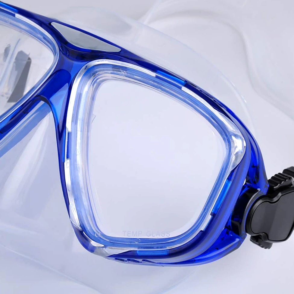 Máscara de Buceo para natación Adultos Máscara de Buceo antivaho Gafas de natación Equipo de Snorkel Gafas de Buceo de Vista Amplia con Tubo de respiración