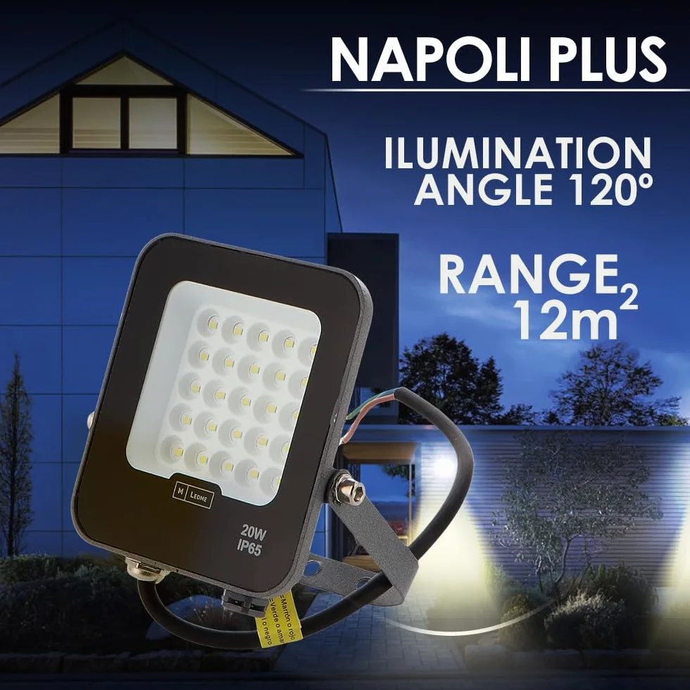 Ledme Foco Proyector LED Napoli Plus 20W 2400 lumen IP65 Regulable 6000K