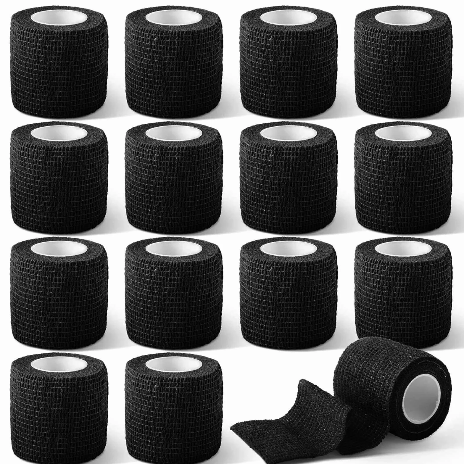 Banda Venda Cinta Bendaje Adhesiva Deportiva Tape Crossfit Dedos (Negro)