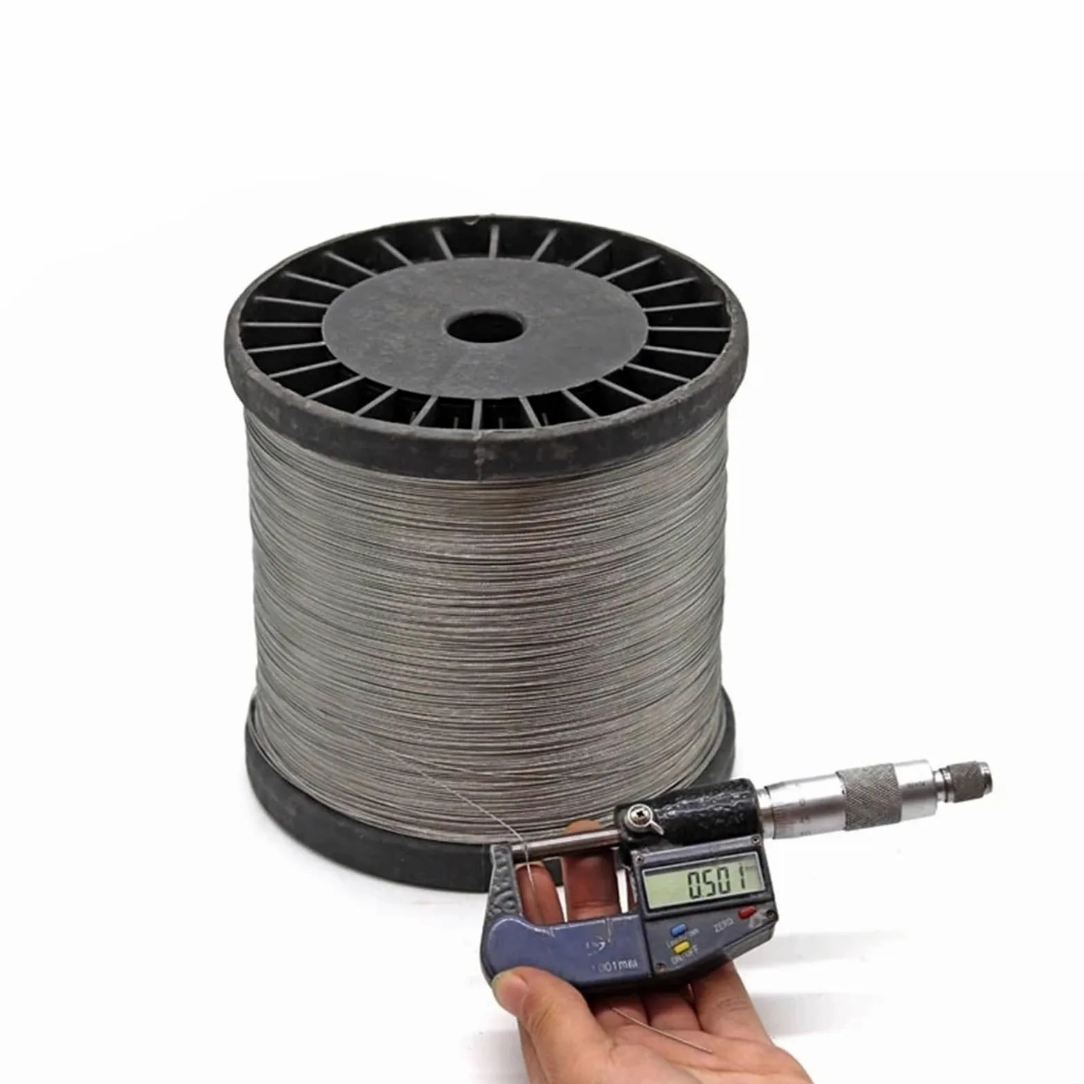 Hilo De Pescar Cable de Cuerda de Alambre Suave Flexible de Acero Inoxidable de Calidad Naval 316, línea de Pesca de Agua Salada oceánica de 0,3-3mm de diámetro(0.8MM 7X7 100Meters)