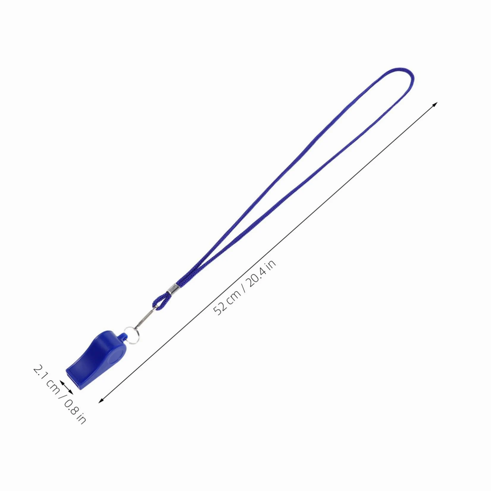 Mikikit 36 Piezas Silbatos Plásticos con Cuerda Sonido Fuerte y Silbato de Emergencia para Senderismo Camping Deportes y Actividades Color Azul