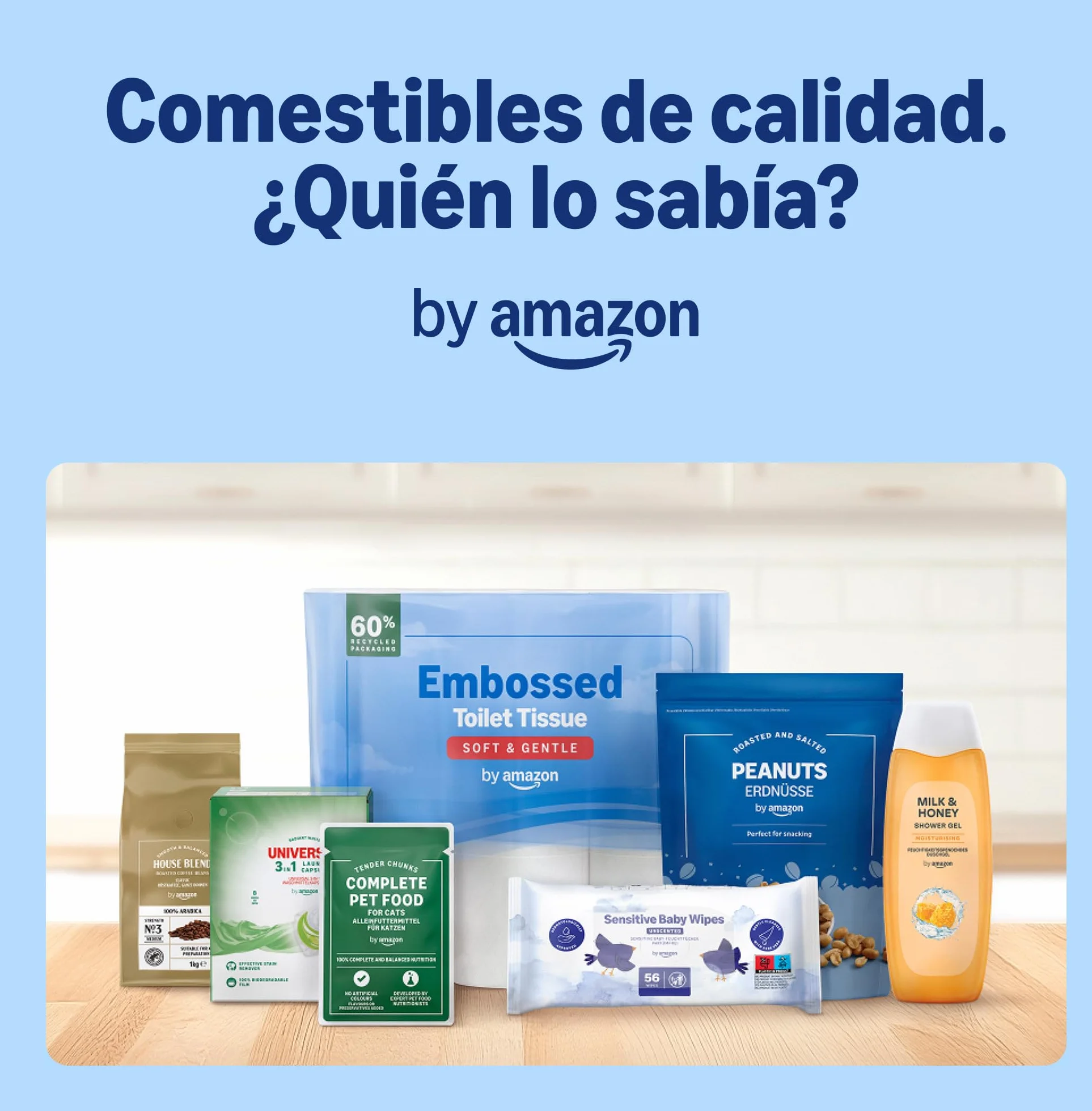 by Amazon rollo de cocina TAD ultra absorbente, 32 rollos, 51 hojas, certificado FSC