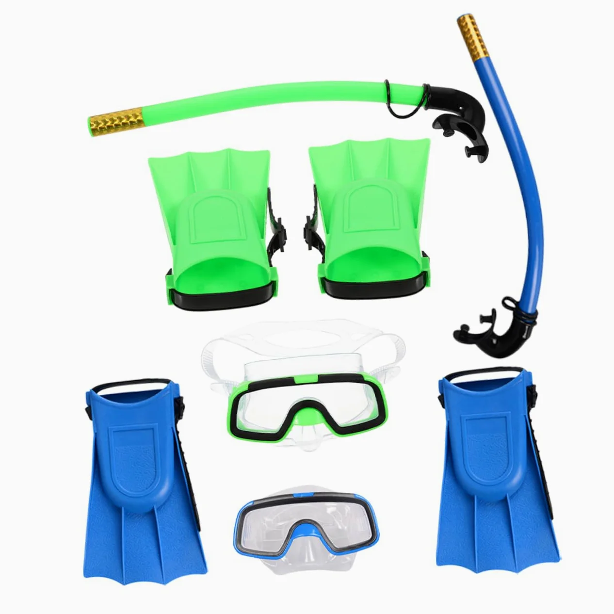 Alipis Gafas De Buceo para Snorkel Compacto y Ligero Incluye Aletas Cortas para Nadar y Máscara De Snorkel para Equipo De para Principiantes