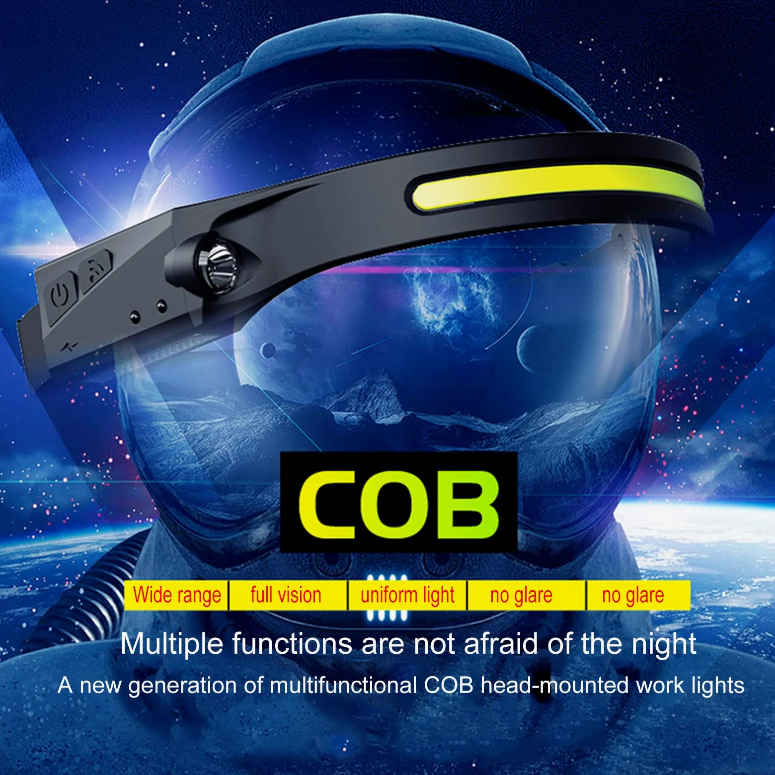Linterna frontal LED USB 350 lúmenes COB LED faro con sensor de movimiento, IPX4 impermeable, ideal para correr, camping, senderismo, pesca, caza, escalada