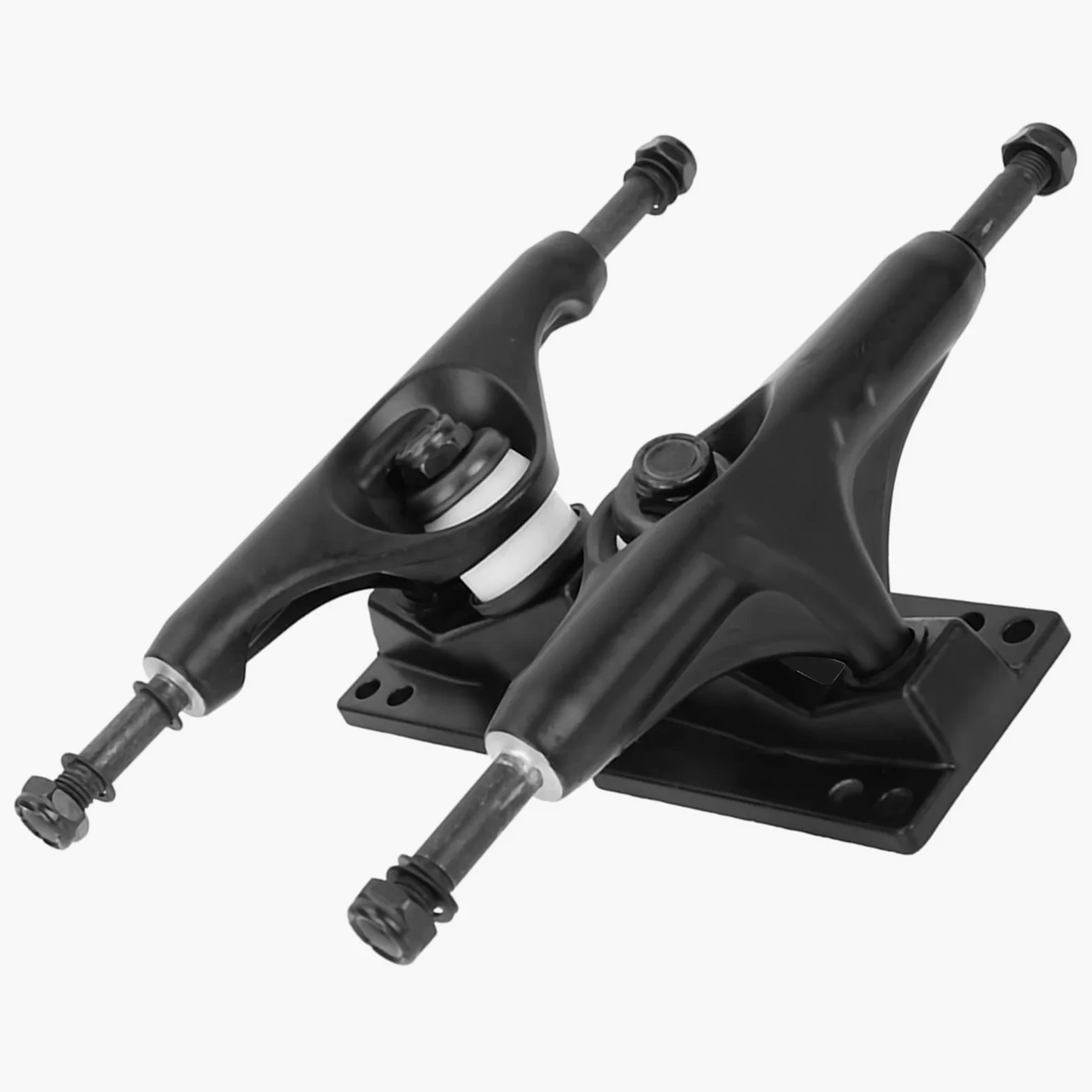 Accesorios para Andar en Monopatín, Monopatín Puente Camión Soporte de 4-8 Pulgadas Doble Deformación 2 Piezas Diseño Integrado Negro para Adultos Monopatín para Deporte