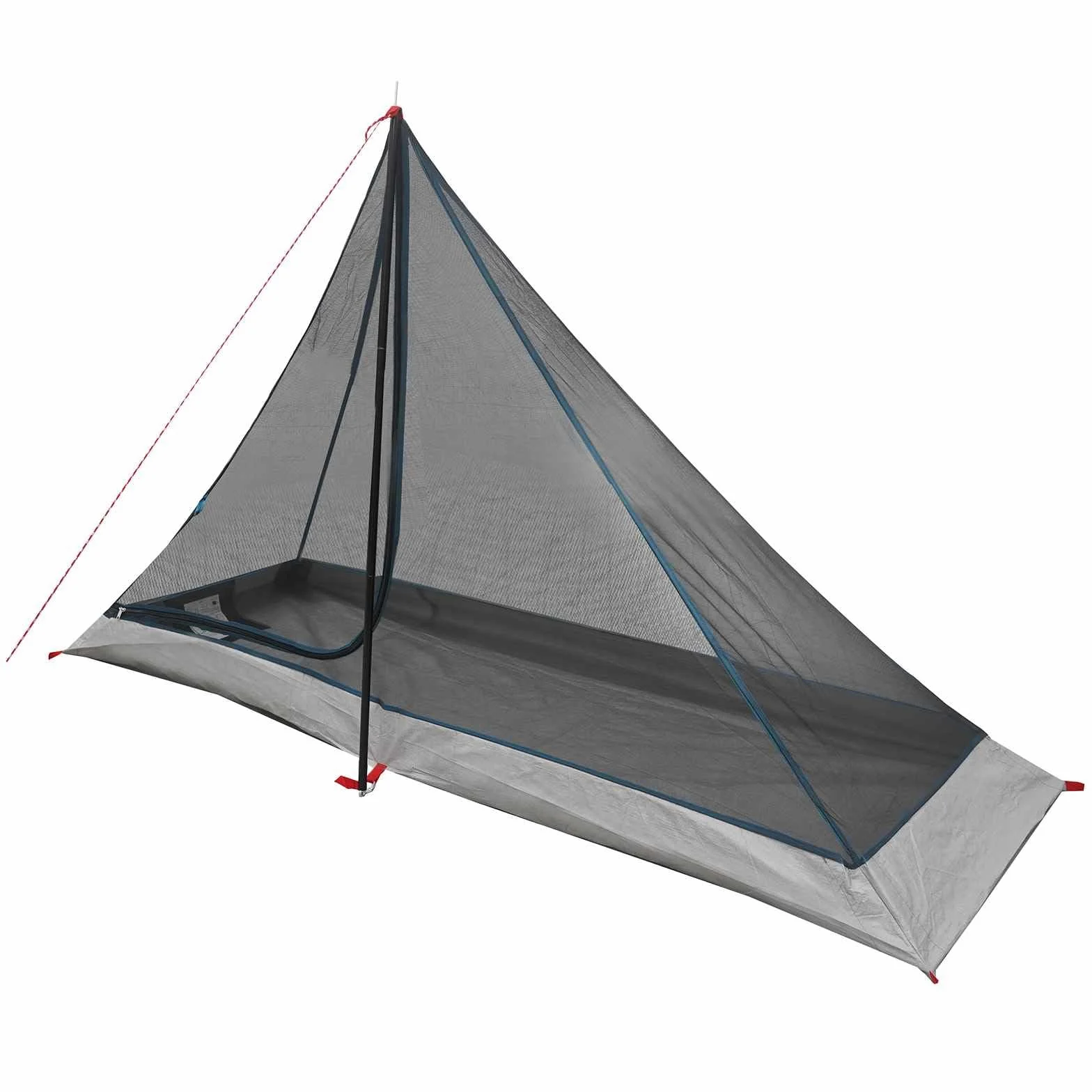 Tienda de trekking azul 222 x 85 x 125 cm de poliéster 185T con revestimiento de poliuretano, tienda de campaña ligera, impermeable y resistente al viento, con mosquitera, ideal para exteriores