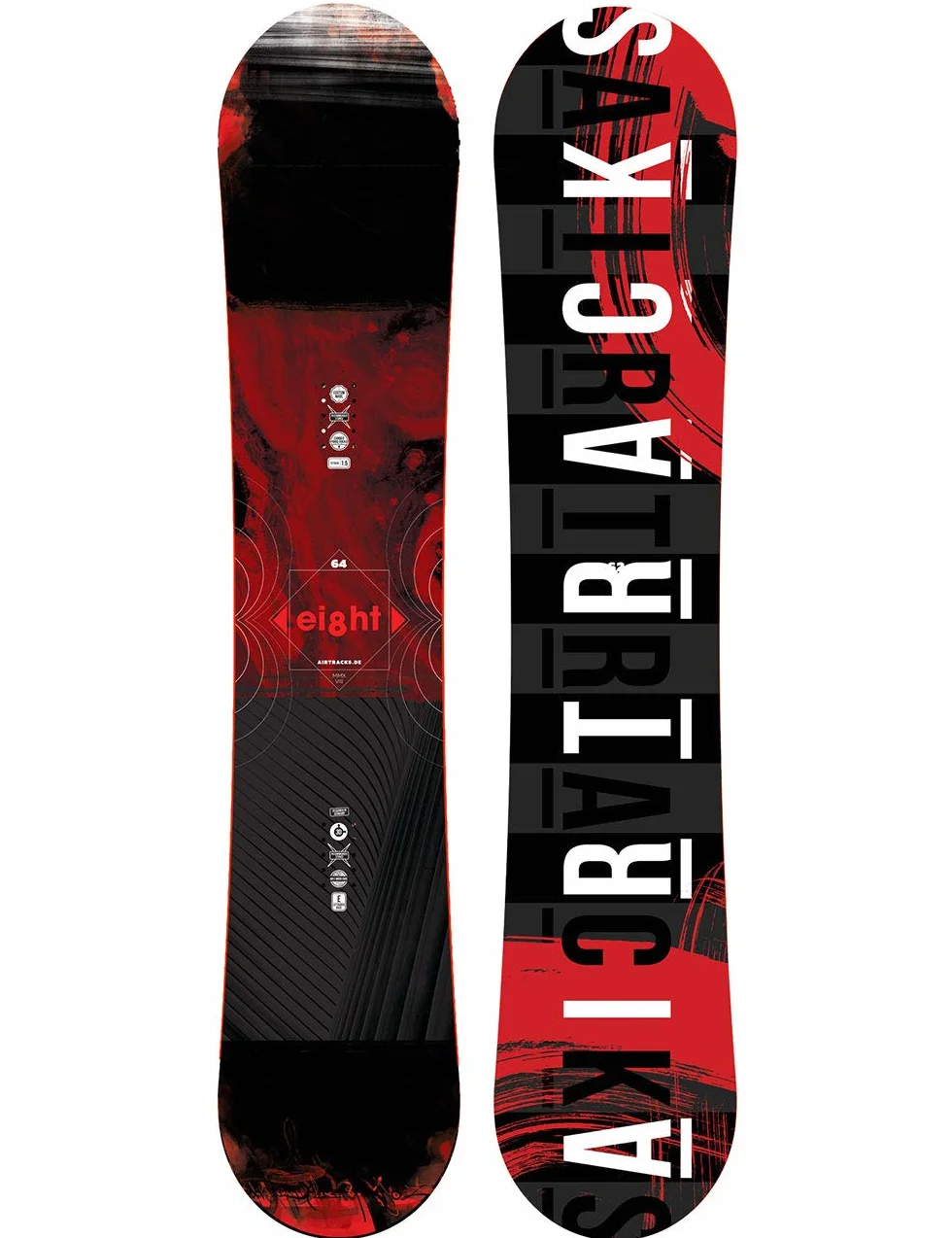 AIRTRACKS Snowboard Set Paquete Completo Tabla Eight Wide Hybrid Rocker Hombre+Fijaciones Master+Botas+SB Bolsa Nuevo 150 155 160 164 cm