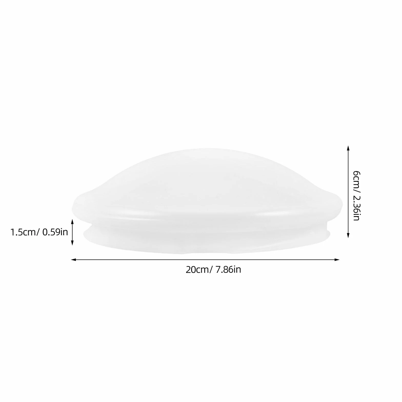 ABOOFAN Cubierta Luz Ventilador Techo Acrílico Diámetro 19-24 CM Forma Seta