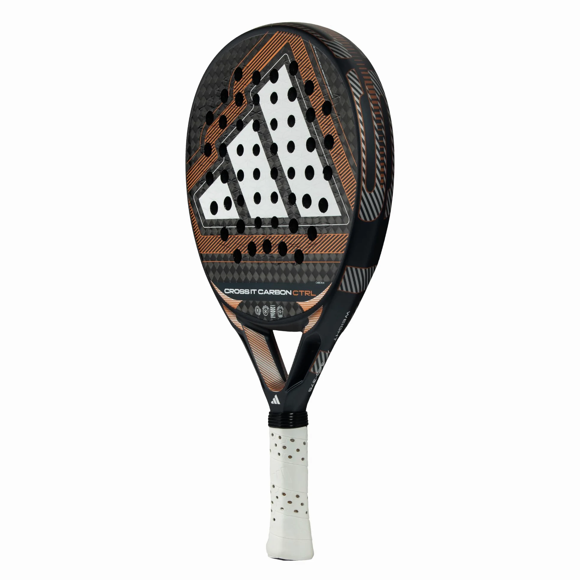 Pala de pádel adidas Cross IT Carbon Ctrl 2026,Cobre, Forma Redonda,Goma eva Soft Performance,Fibra Carbono aluminizado 6k