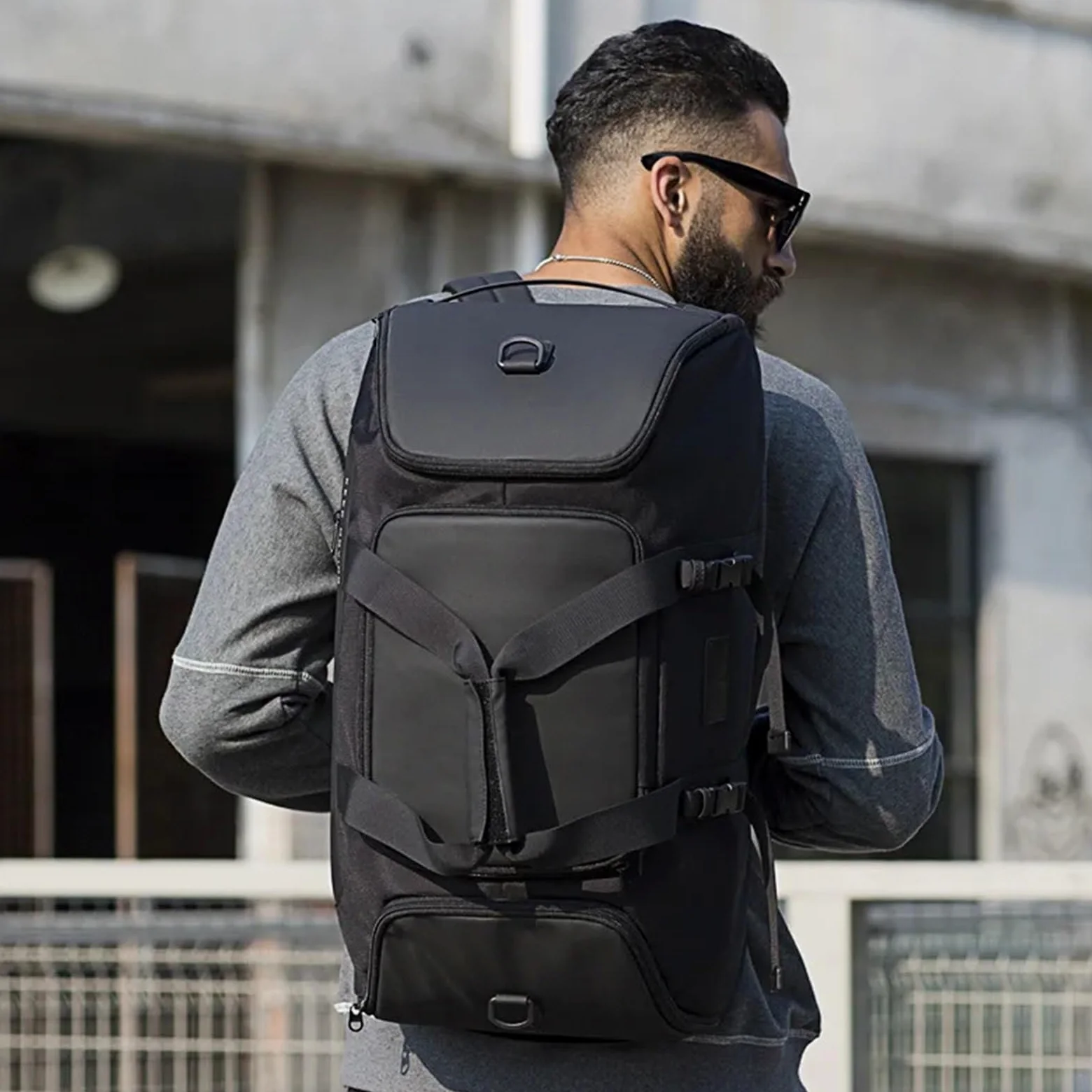 Bolsa Deporte Bolsa de Gimnasio for Hombre, Maleta, Mochila multifunción, Grande, Impermeable, Antimanchas, Bolsa Lona, ​​Bolsas Equipaje Mano Viaje