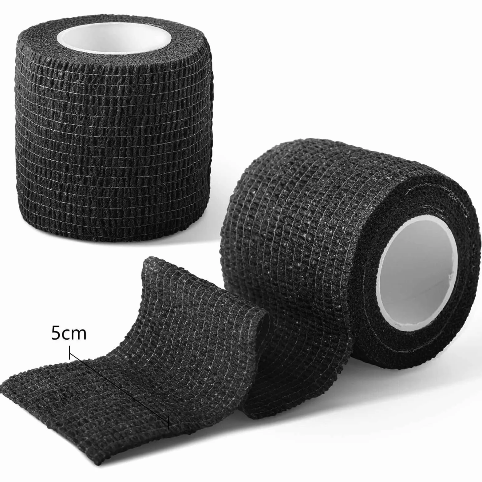 Banda Venda Cinta Bendaje Adhesiva Deportiva Tape Crossfit Dedos (Negro)